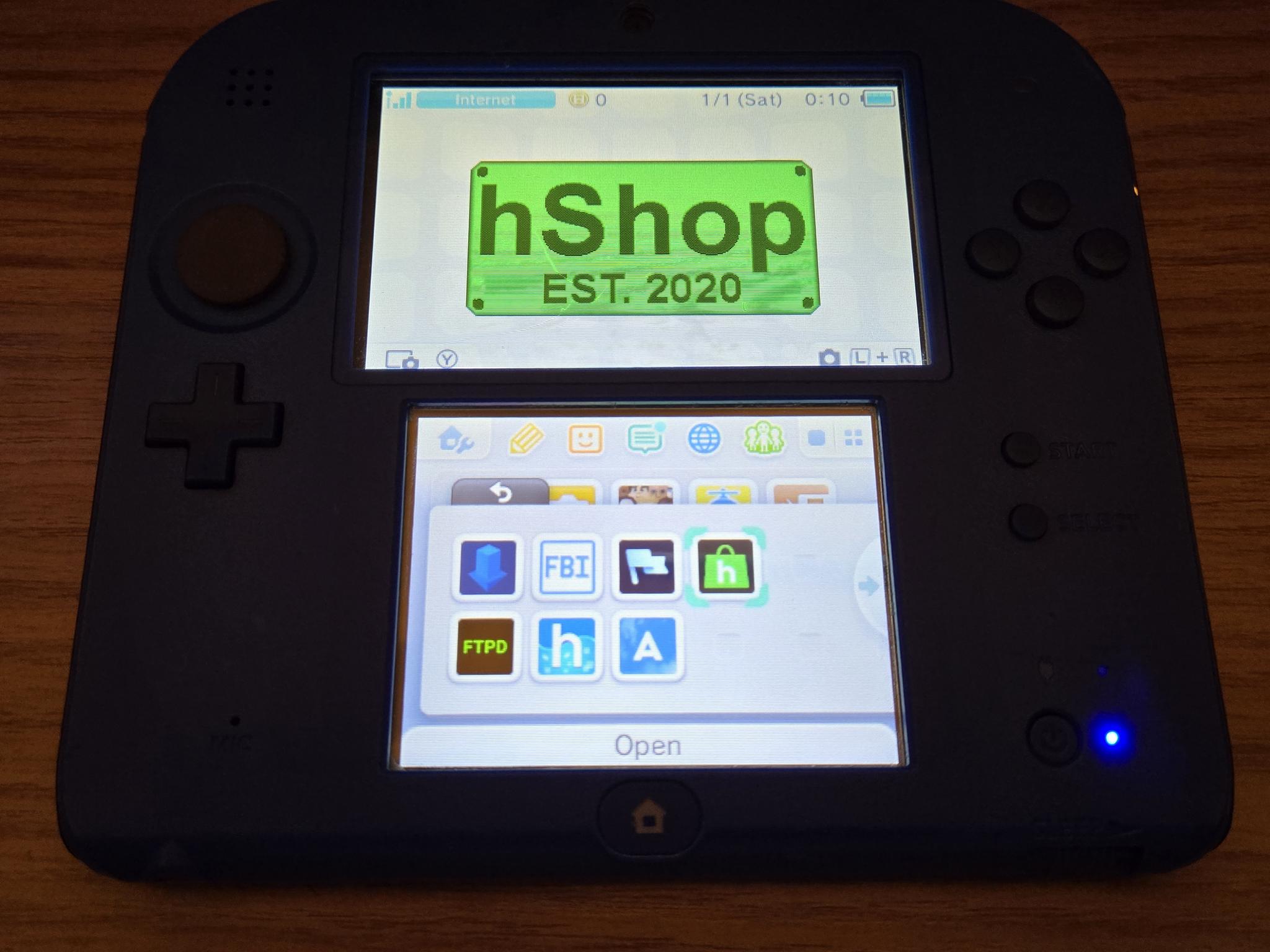 CUSTOM REFURBISHED Nintendo 2DS Blue/Black Handheld Console