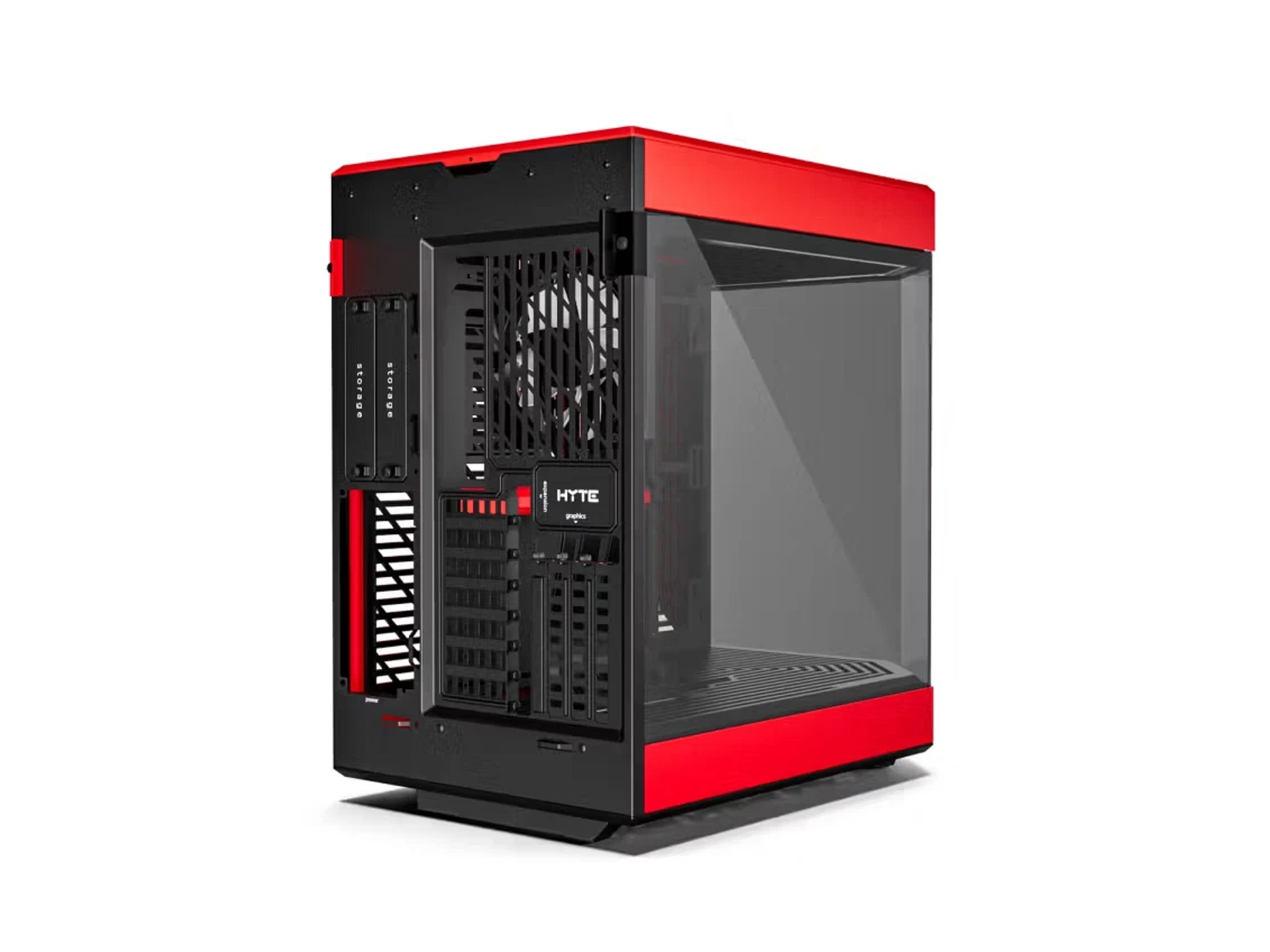 HYTE Y60 w/ 12.6″ LCD ATX Mid-Tower Case Dual-Chamber Panoramic Glass Y70 Touch