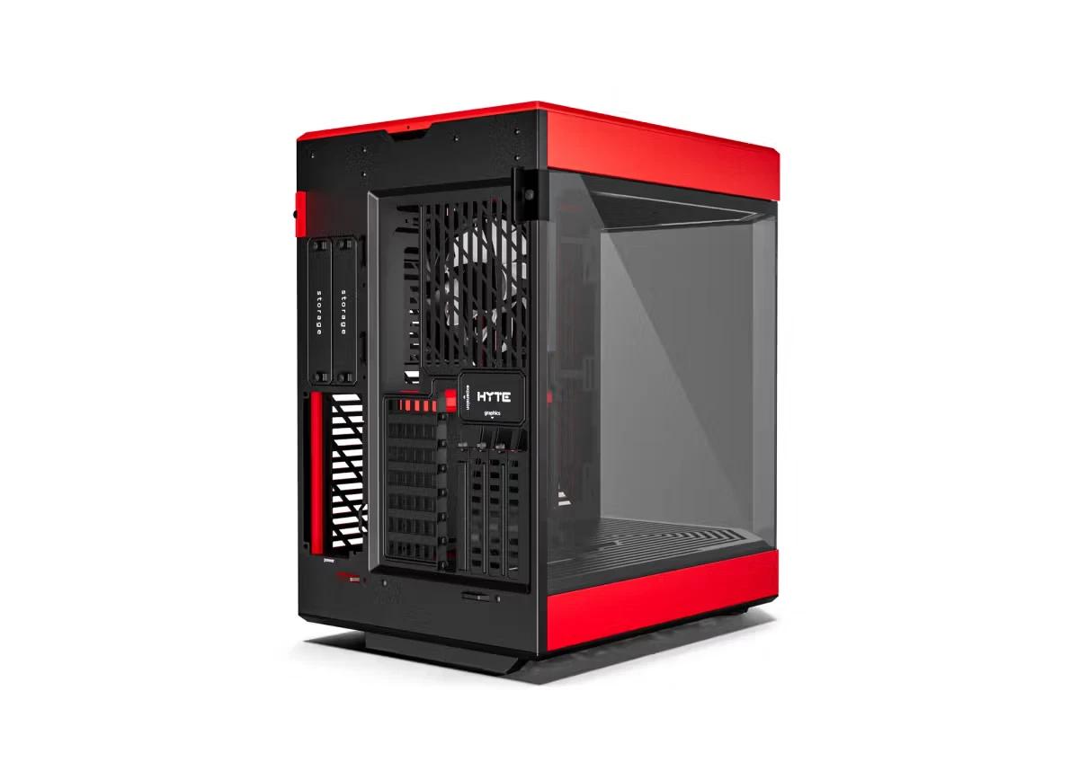 HYTE Y60 w/ 12.6″ LCD ATX Mid-Tower PC Computer Case Dual-Chamber Panoramic Glass