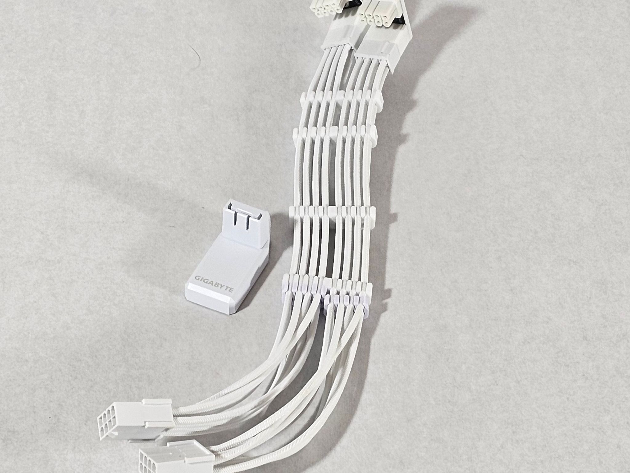 White 90 Degree GPU Cable Extension - Fully Tested