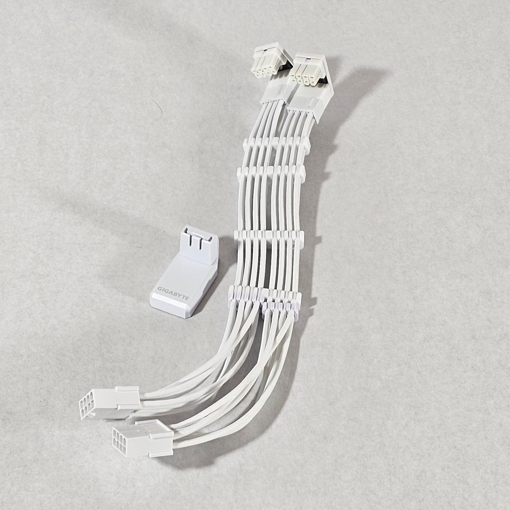 White 90 Degree GPU Cable Extension - Fully Tested