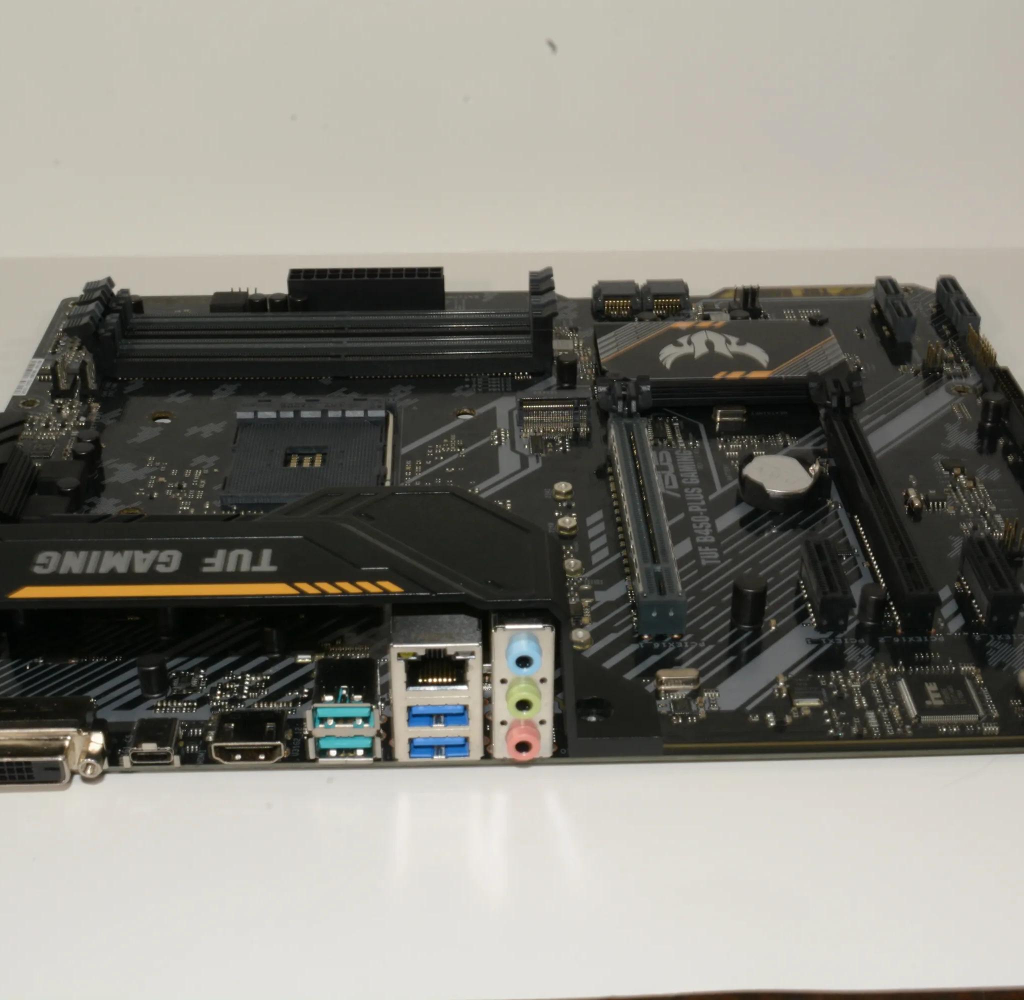ASUS TUF B450-Plus Gaming Motherboard (ATX) AMD Ryzen 2 AM4 DDR4 HDMI DVI M.2