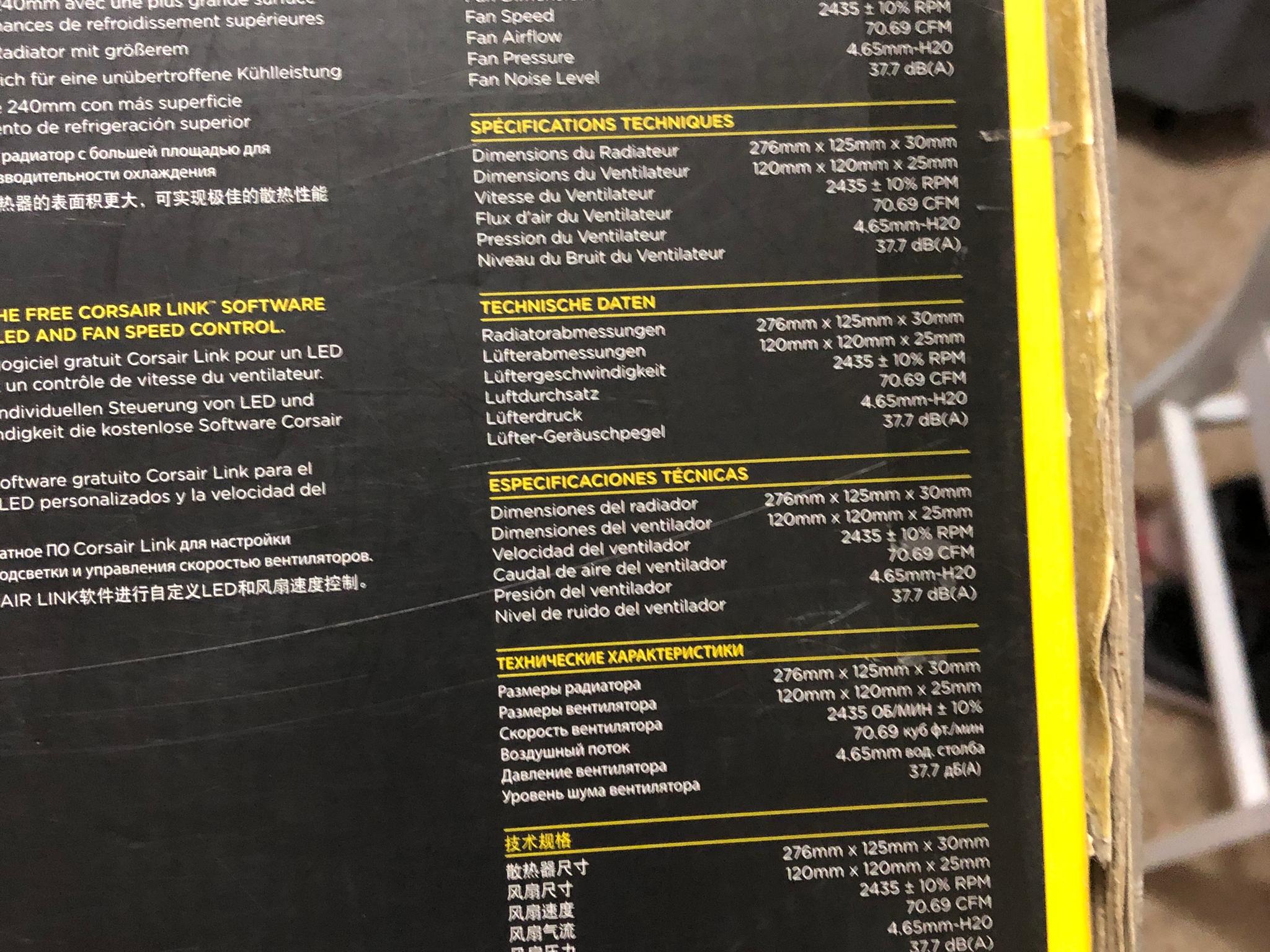 (Usable? READ DESC.) Corsair H100i V2 240mm AIO
