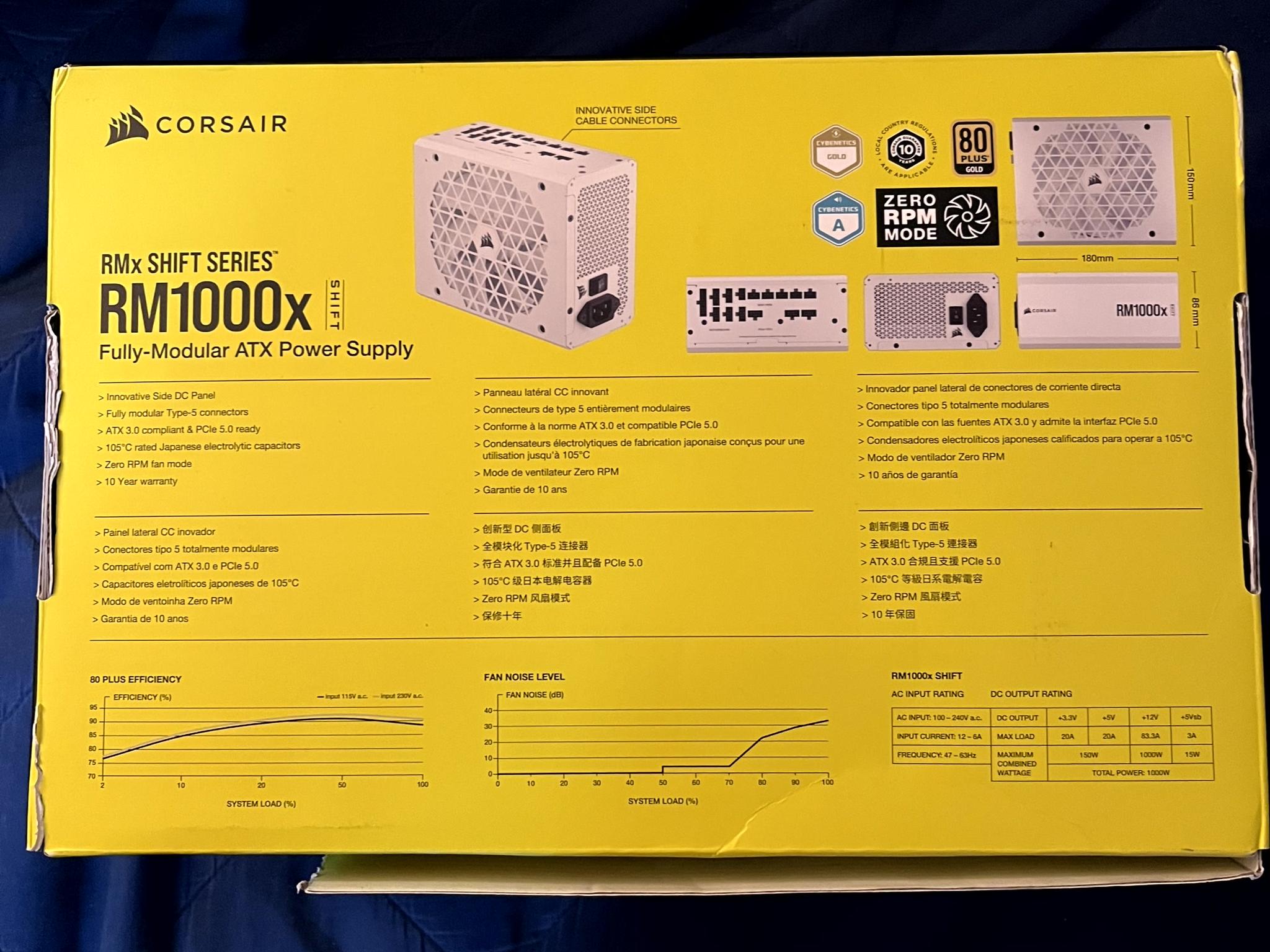 Corsair RM1000x SHIFT - White