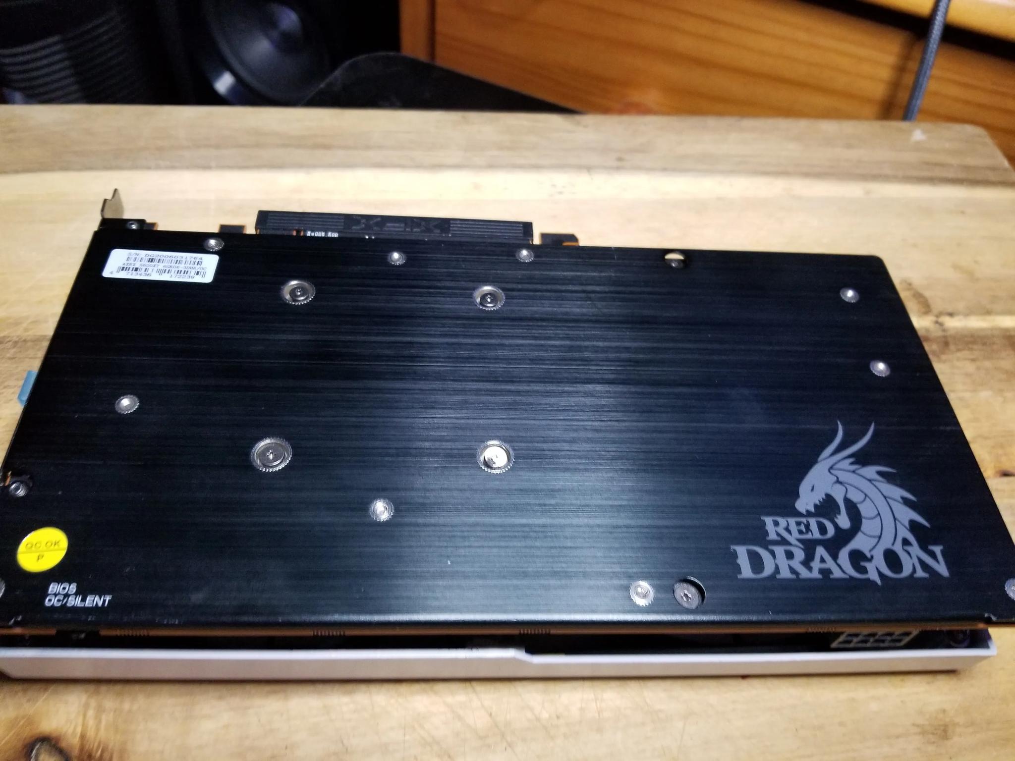 Sale!!!  CUSTOM WHITE  PowerColor Red Dragon Radeon™ AXRX 5600 XT 6GBD6-3DHR/OC