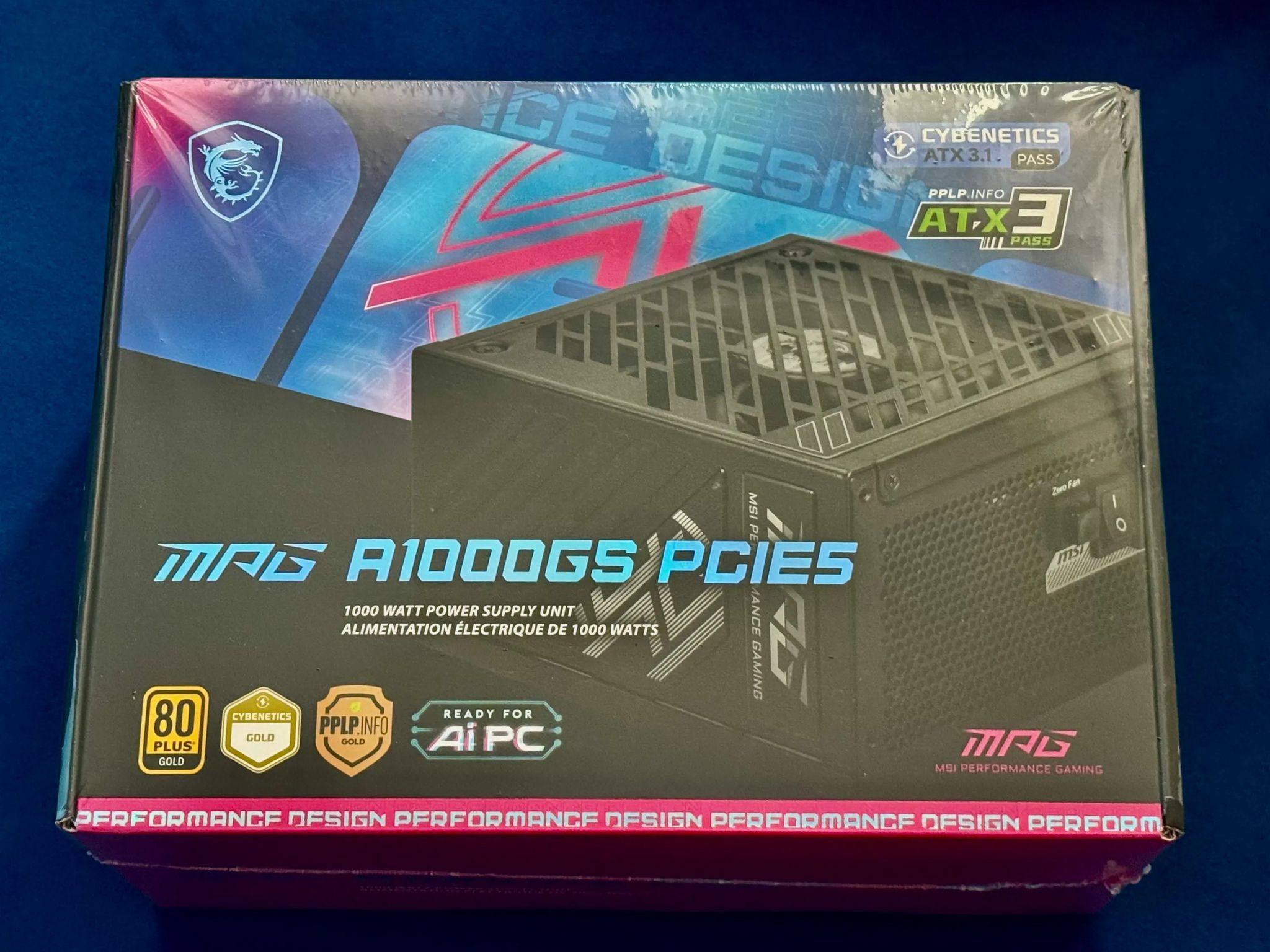 MSI - MPG A1000GS ATX 3.1 1000W & PCIe 5.1 Ready for 5000 series Graphics cards NEW