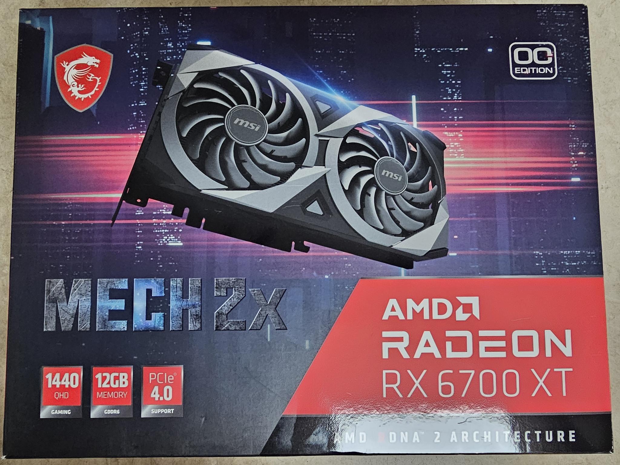 MSI AMD Radeon RX 6700 XT MECH 2X 12G OC