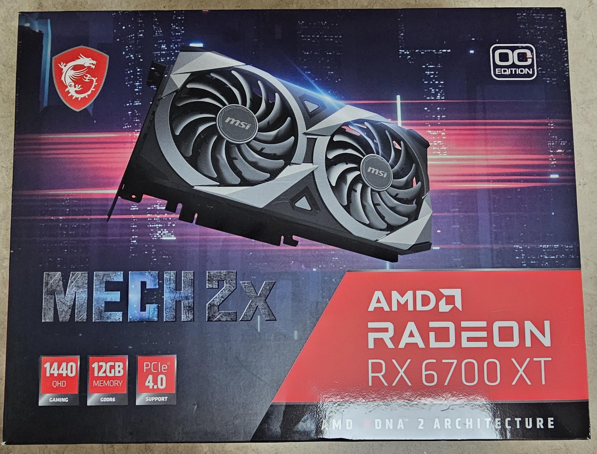 MSI AMD Radeon RX 6700 XT MECH 2X 12G OC