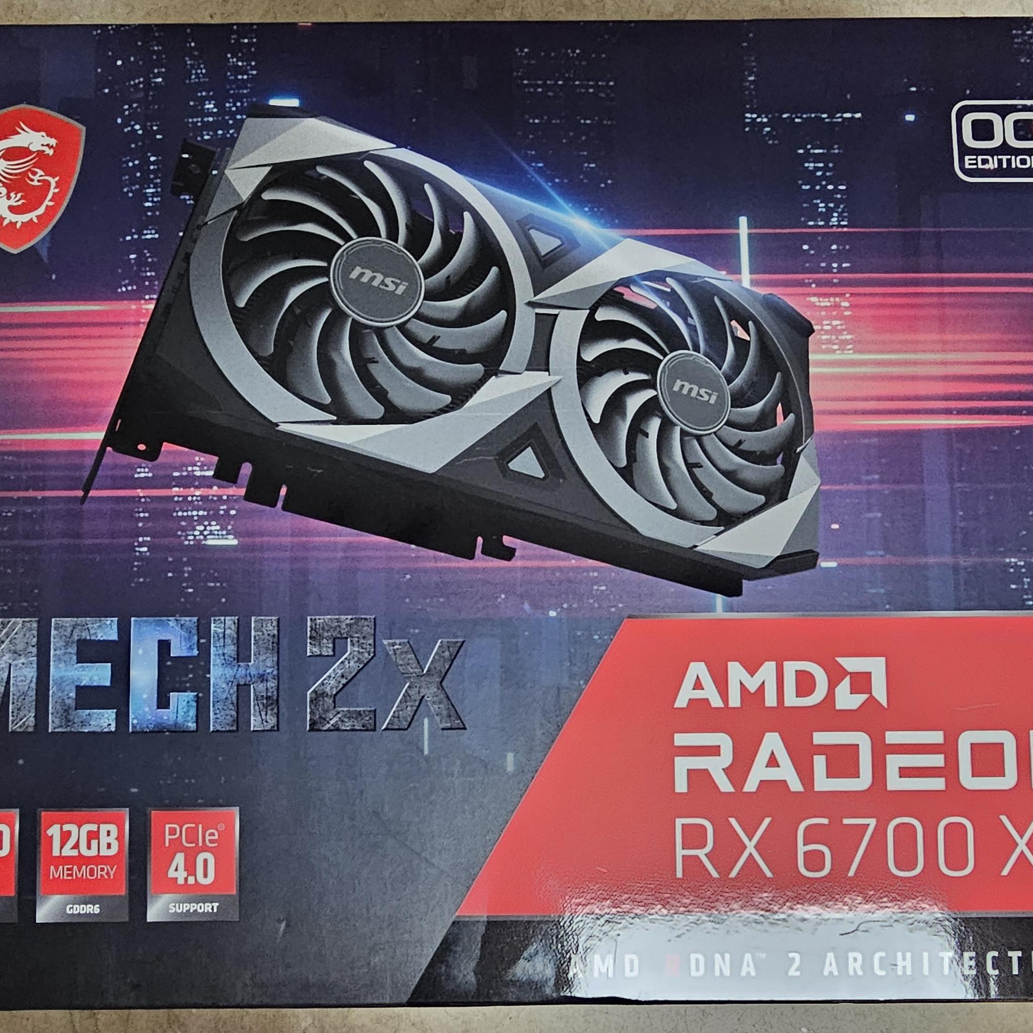 MSI AMD Radeon RX 6700 XT MECH 2X 12G OC