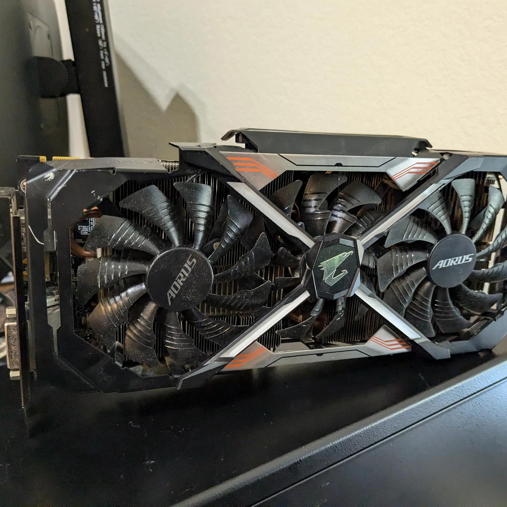 Paperweight/Junk Gigabyte Aorus GTX 1080 Ti (FOR PARTS)