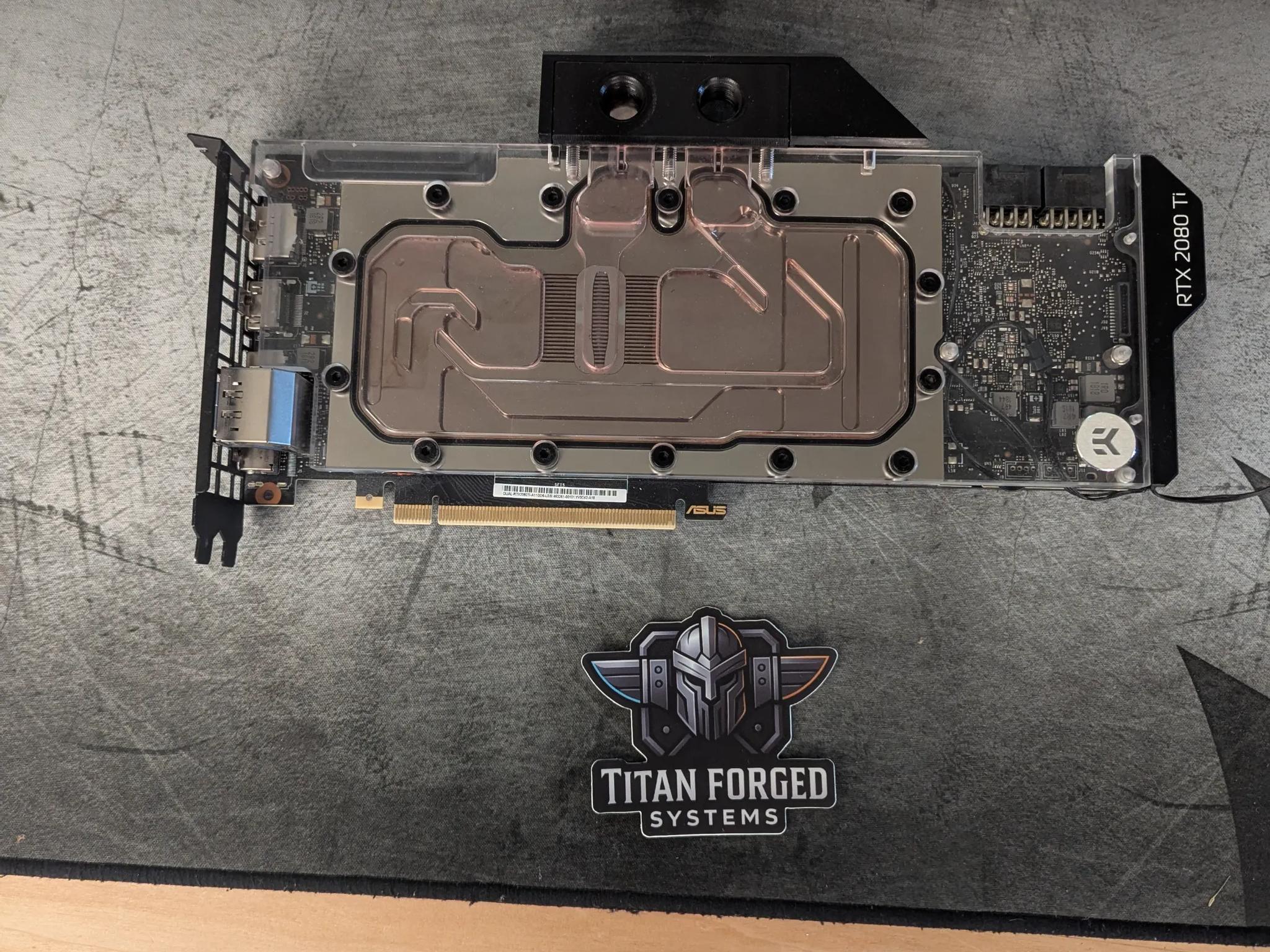 💧 ASUS 2080 Ti Dual + EK Waterblock – Liquid-Cooled 4K Monster