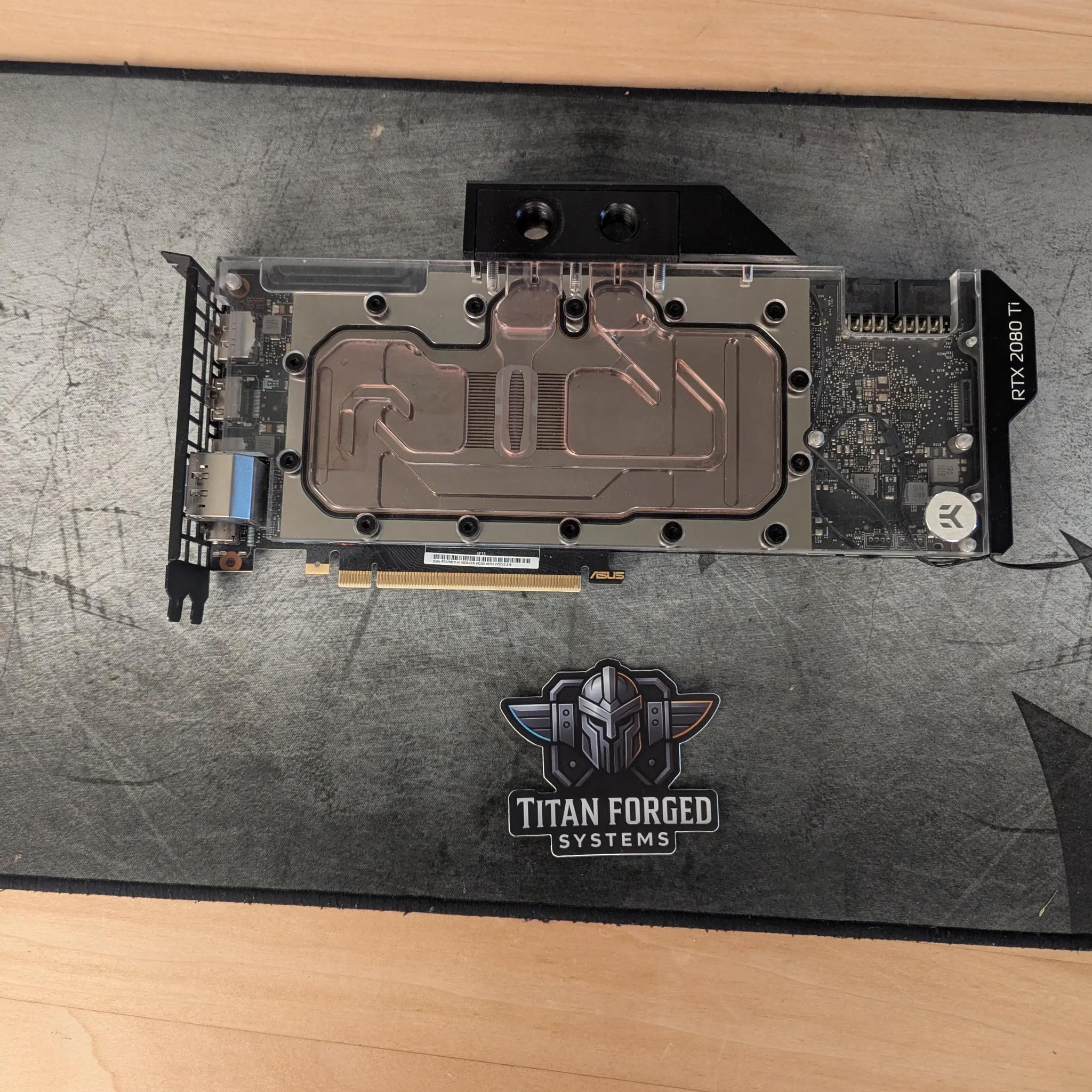 💧 ASUS 2080 Ti Dual + EK Waterblock – Liquid-Cooled 4K Monster