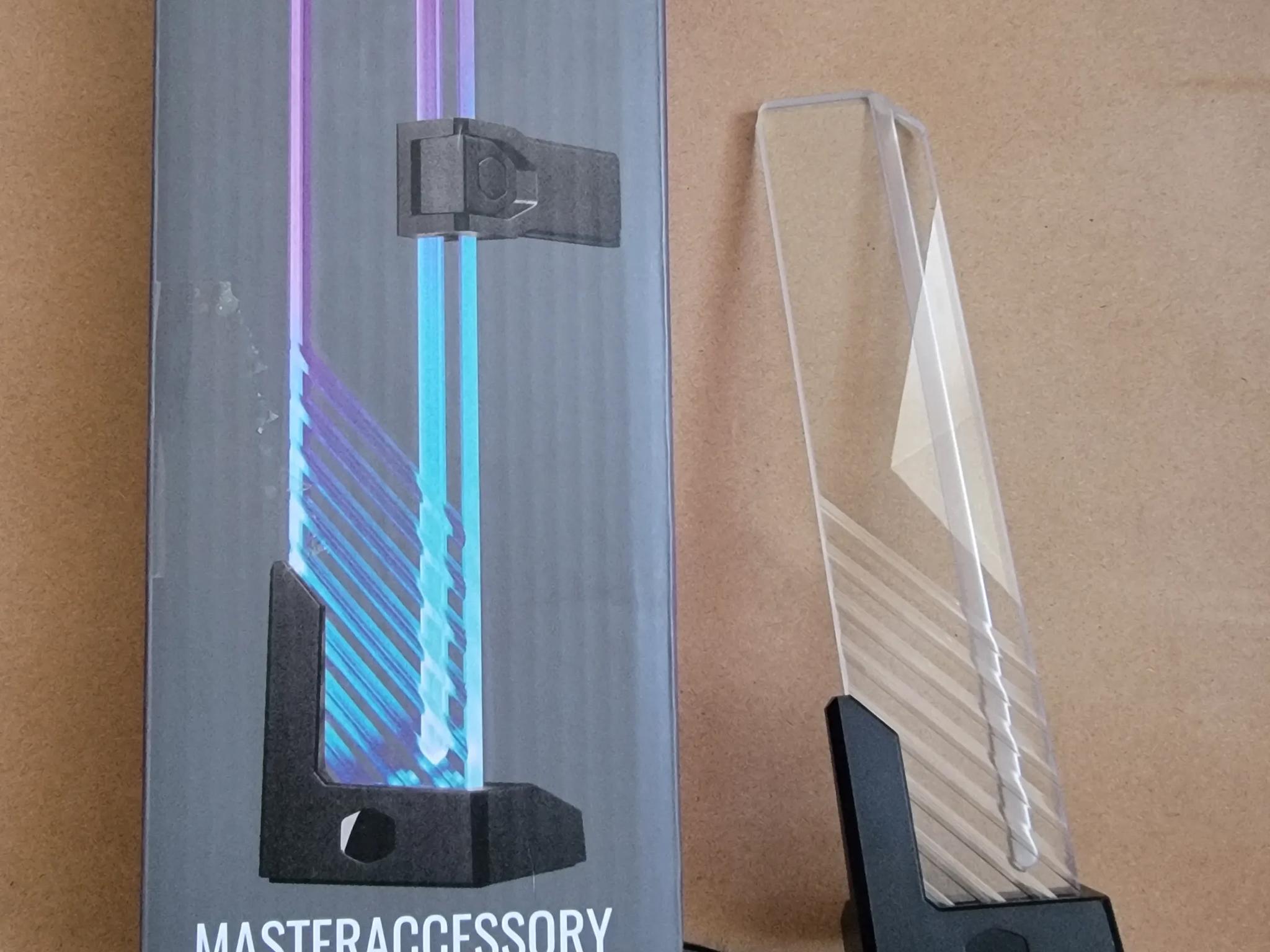Cooler Master ARGB GPU Support Bracket Tempered Glass - Used