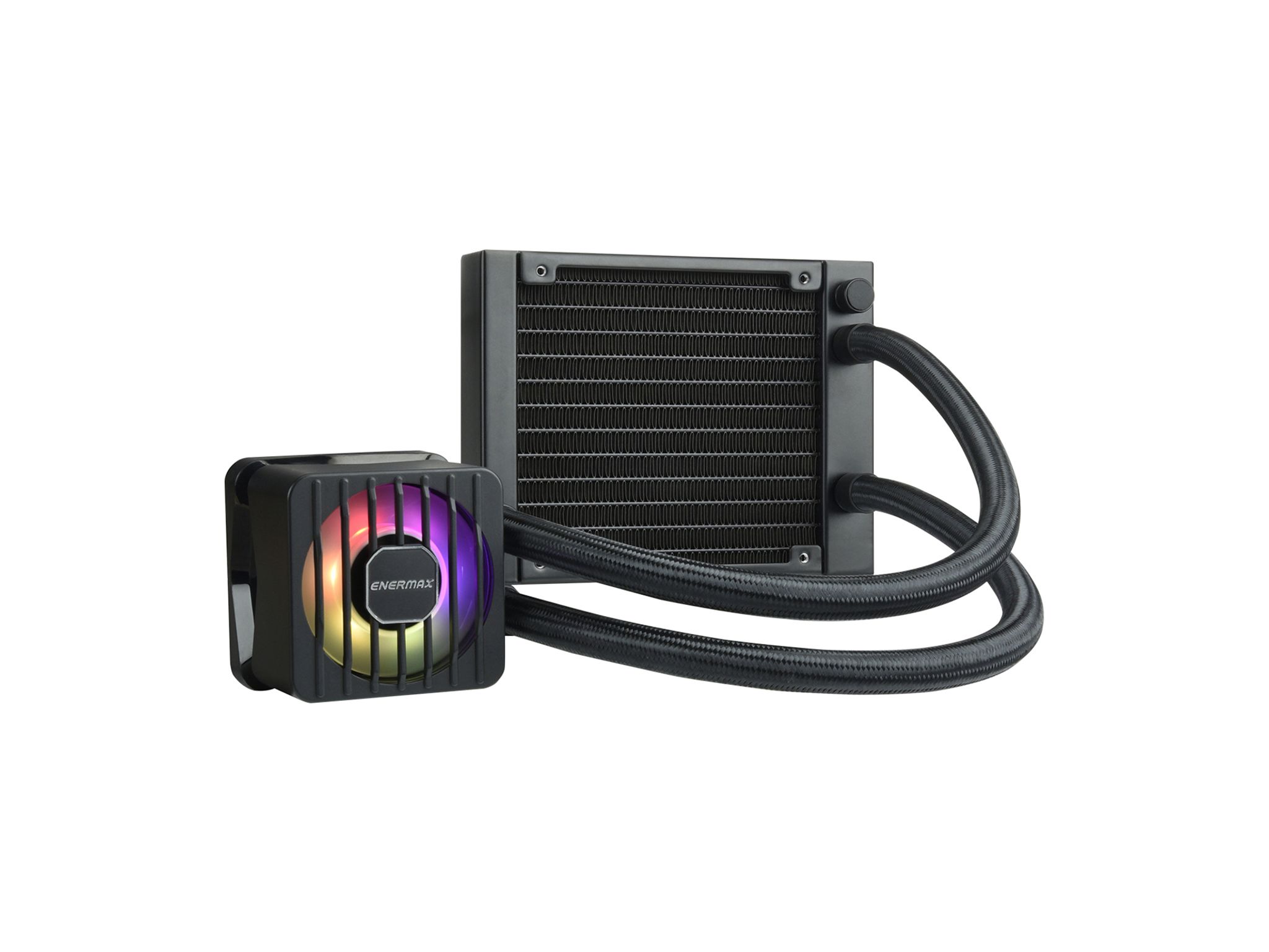 ENERMAX LIQMAXFLO SR 120 ARGB AIO CPU Liquid Cooler - 60mm VRM Fan up to 3000 RPM - 300W TDP