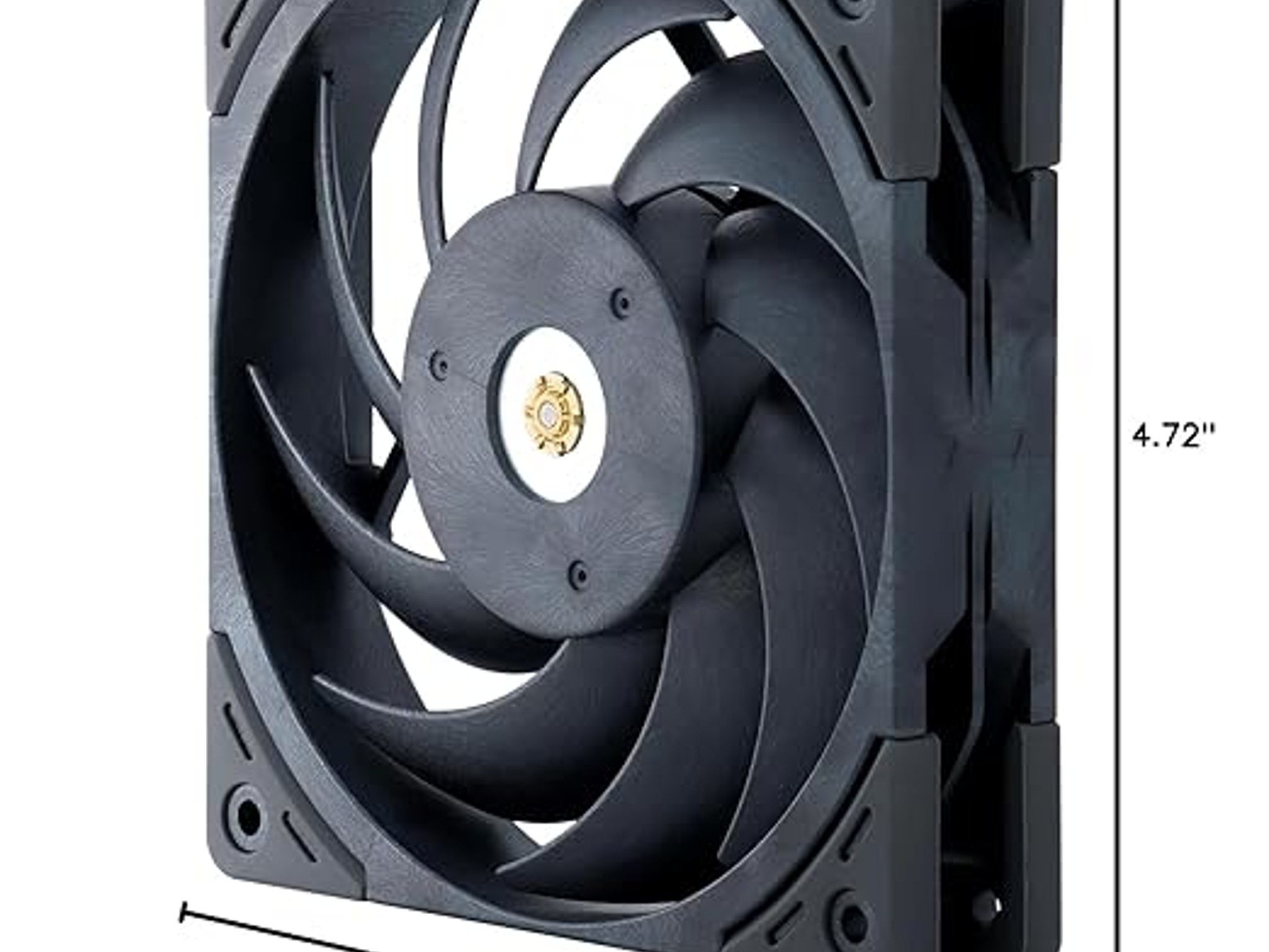 3 PACK Scythe Grand Tornado 120 PWN Full-LCP Made Computer Case Fan, 120mm x 25mm, 4-Pin Connector