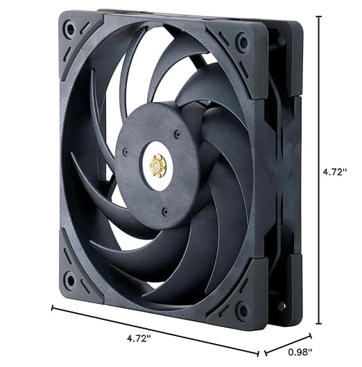 3 PACK Scythe Grand Tornado 120 PWN Full-LCP Made Computer Case Fan, 120mm x 25mm, 4-Pin Connector