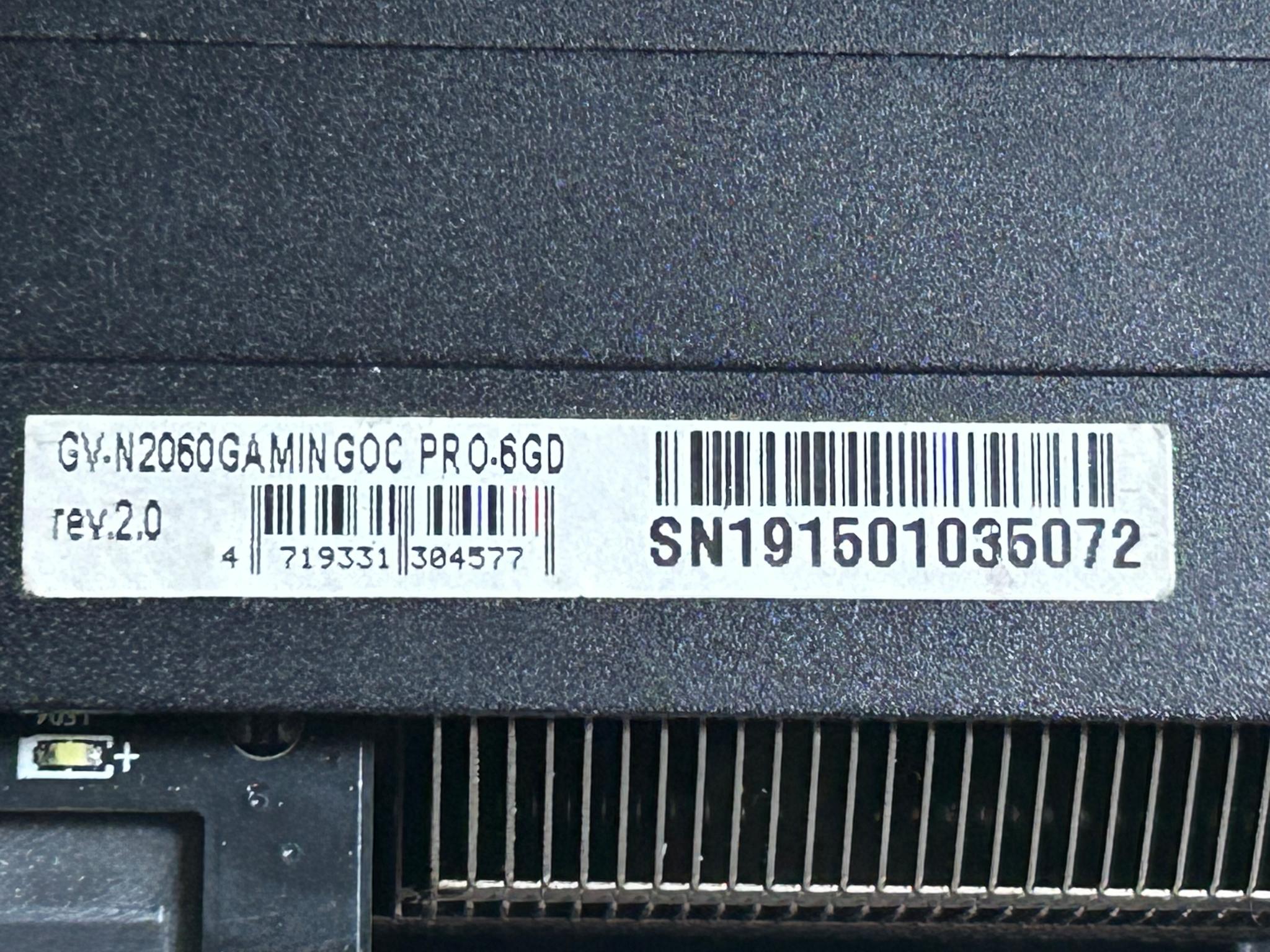 🔥RTX 2060 Gaming OC 6GB | Like New | Fresh MX-6 Repaste | 63°C Max | Fast Ship 🔥