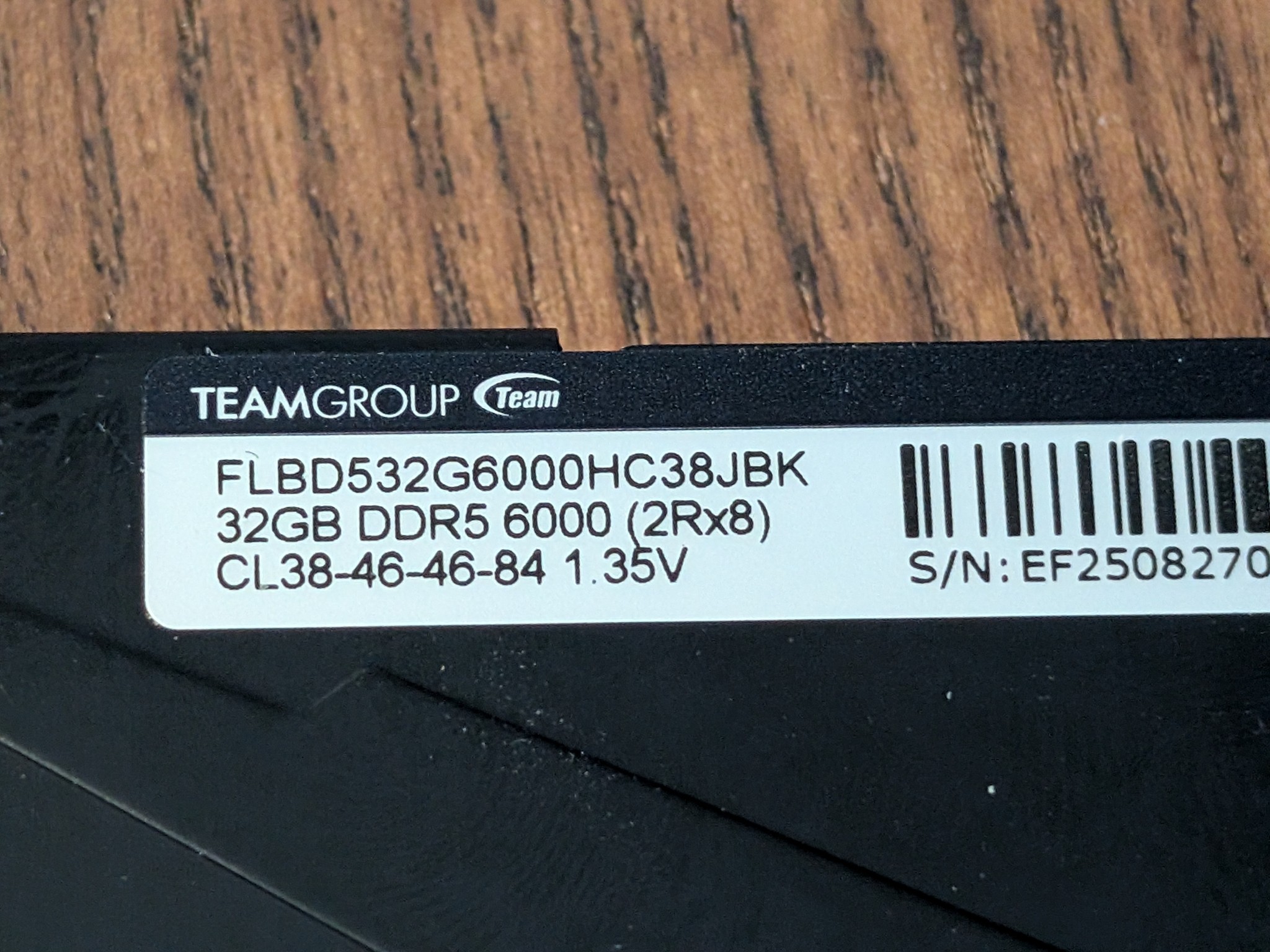TForce Vulcan 64GB DDR5 RAM 6000Mhz 2x32GB desktop memory kit