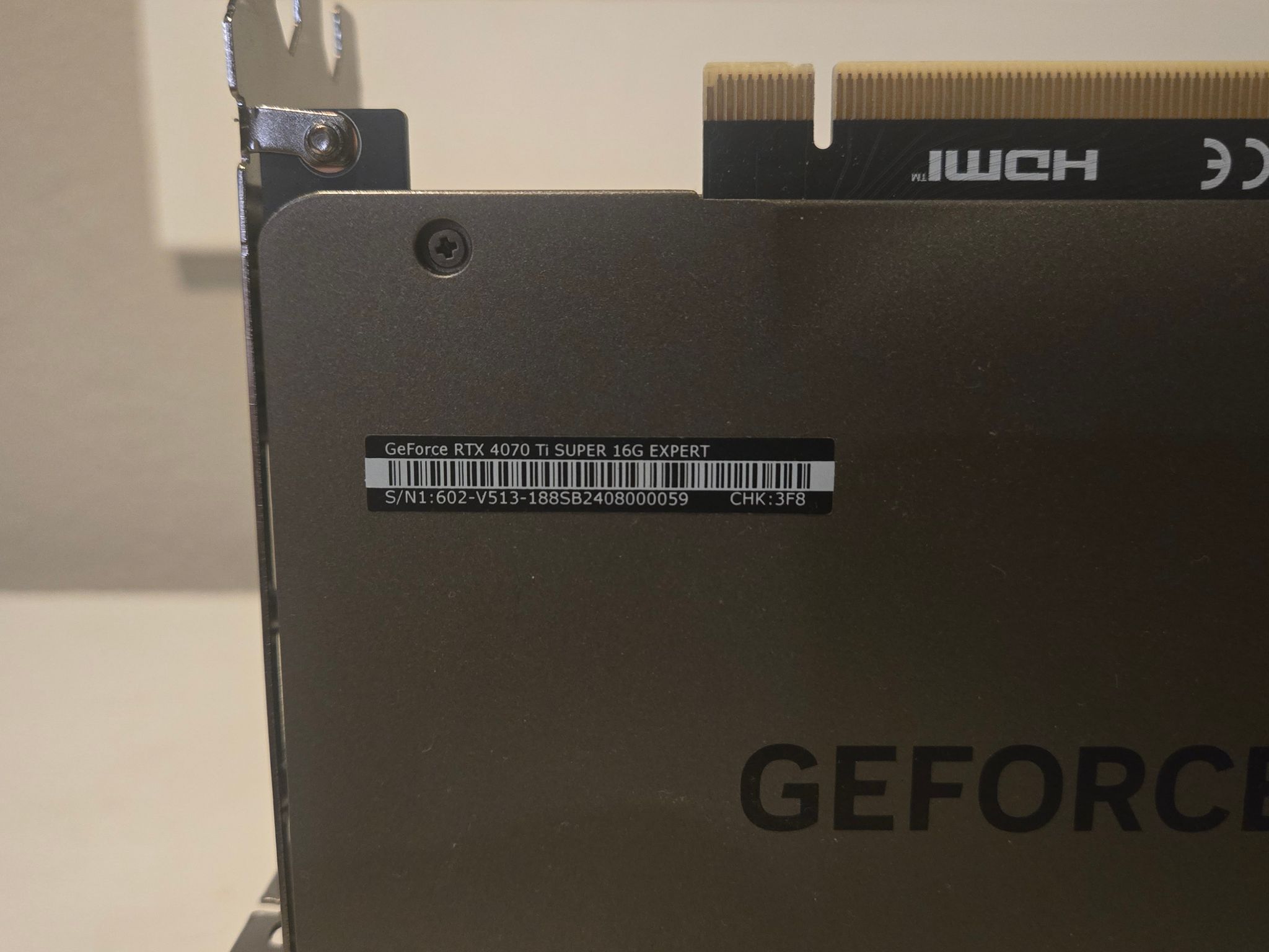 MSI GeForce RTX 4070 Ti SUPER 16G EXPERT