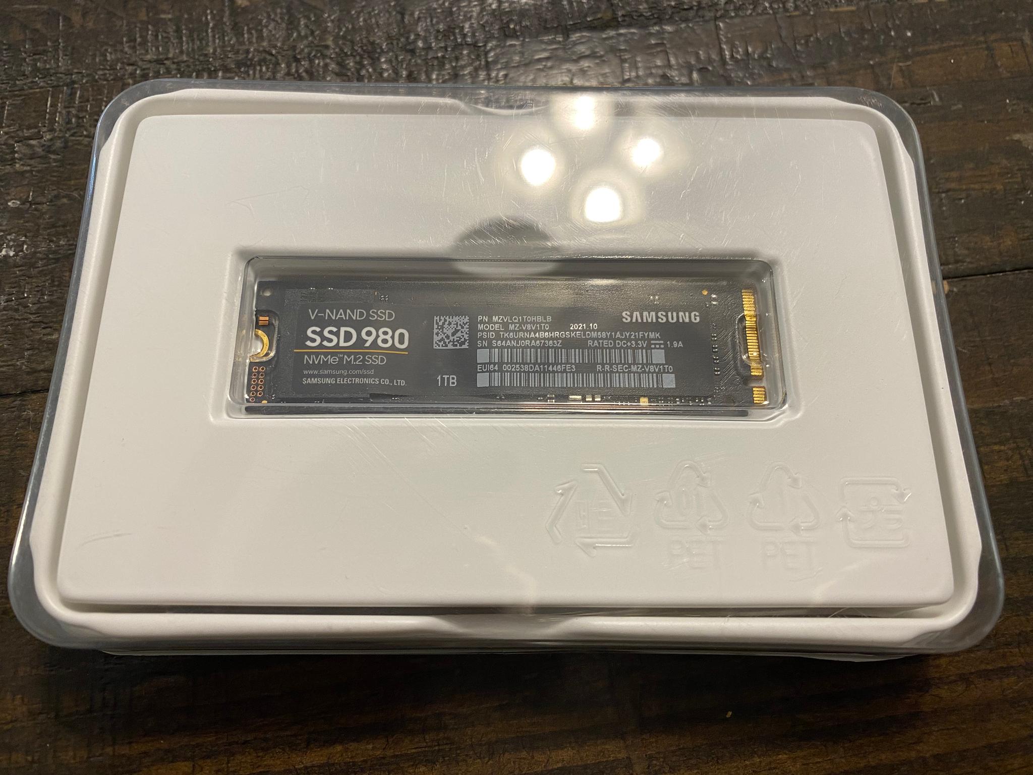 Samsung SD980 VNAND NVMe 1TB SSD
