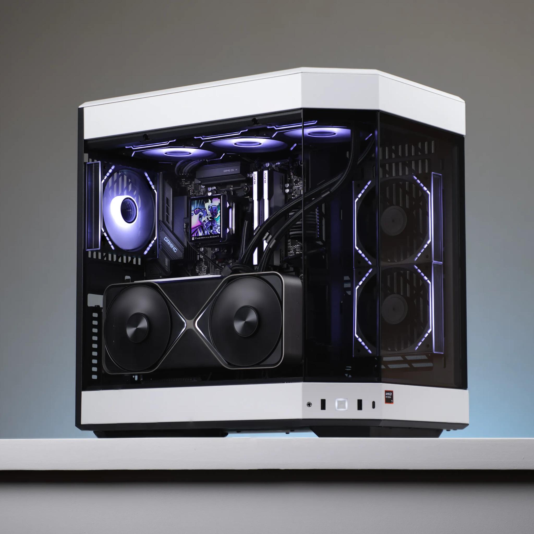 “Pureform V2.1” RTX 5080 Ryzen 7 9800X3D 2TB 48GB Windows 11 Workstation Gaming PC