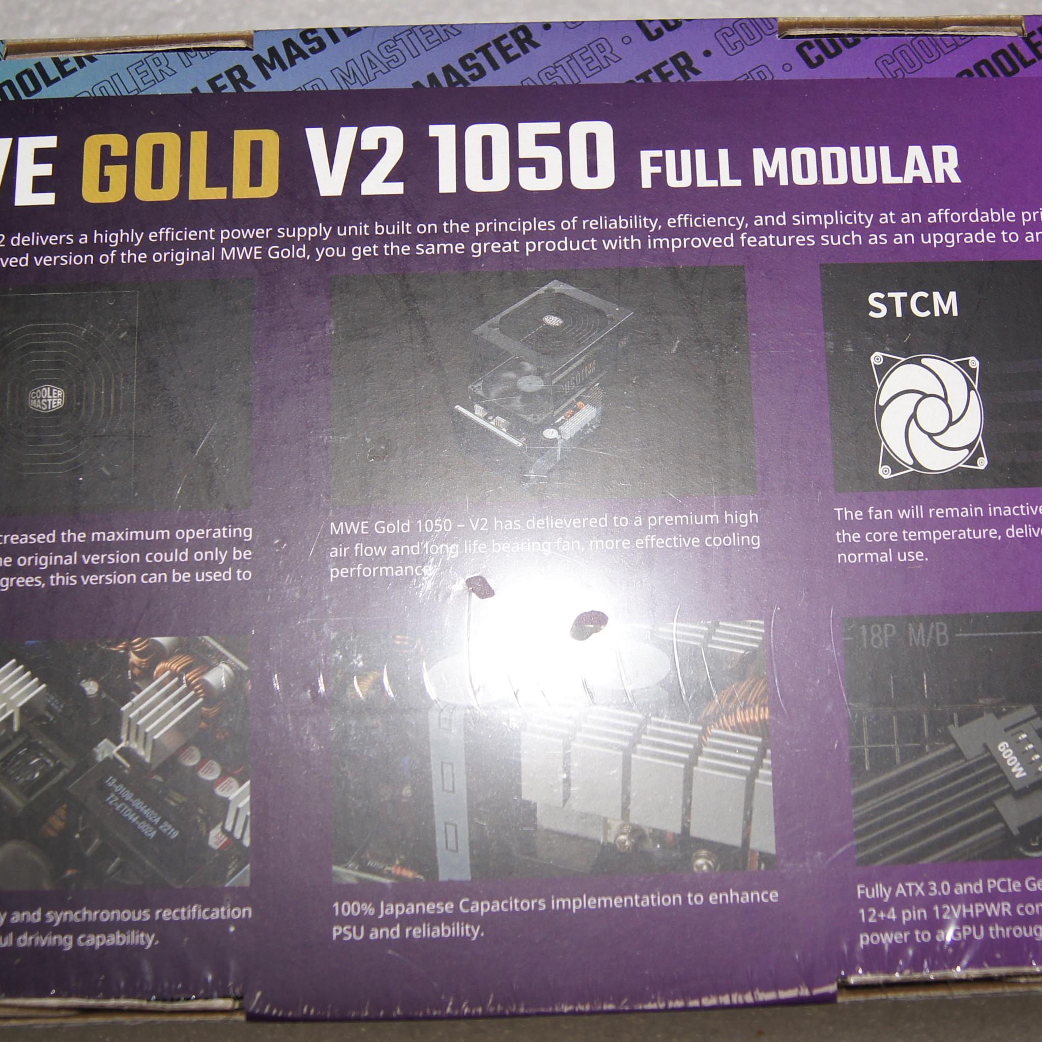 Cooler Master MWE Gold 1050 V2 ATX 3.0 Fully Modular, 1050W Power Supply