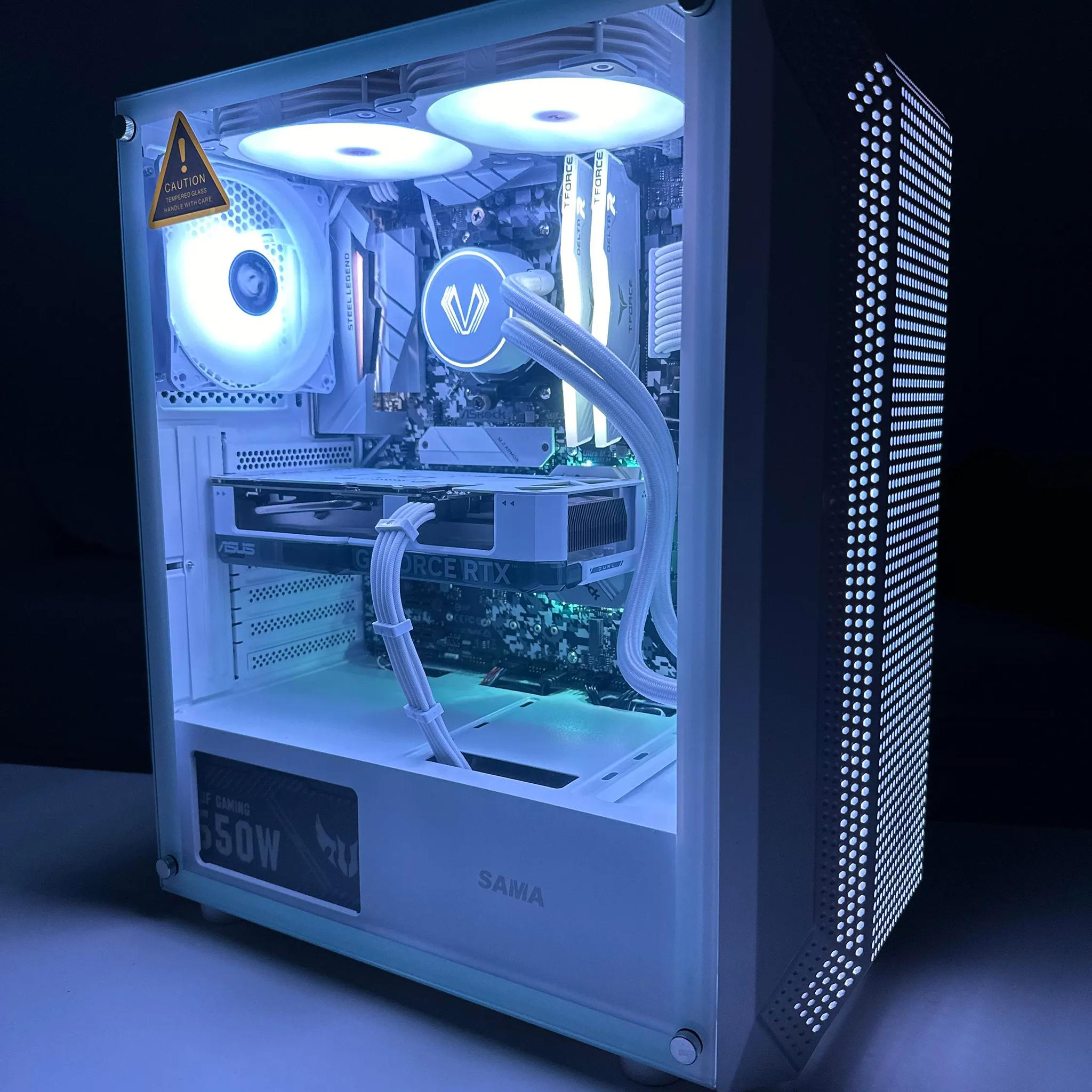 Frostbite ❄️ : Asus 4060 OC| AMD 5600| 1TB NVME| 3600mhz 16GB Ram| Liquid Cooled| Win 10