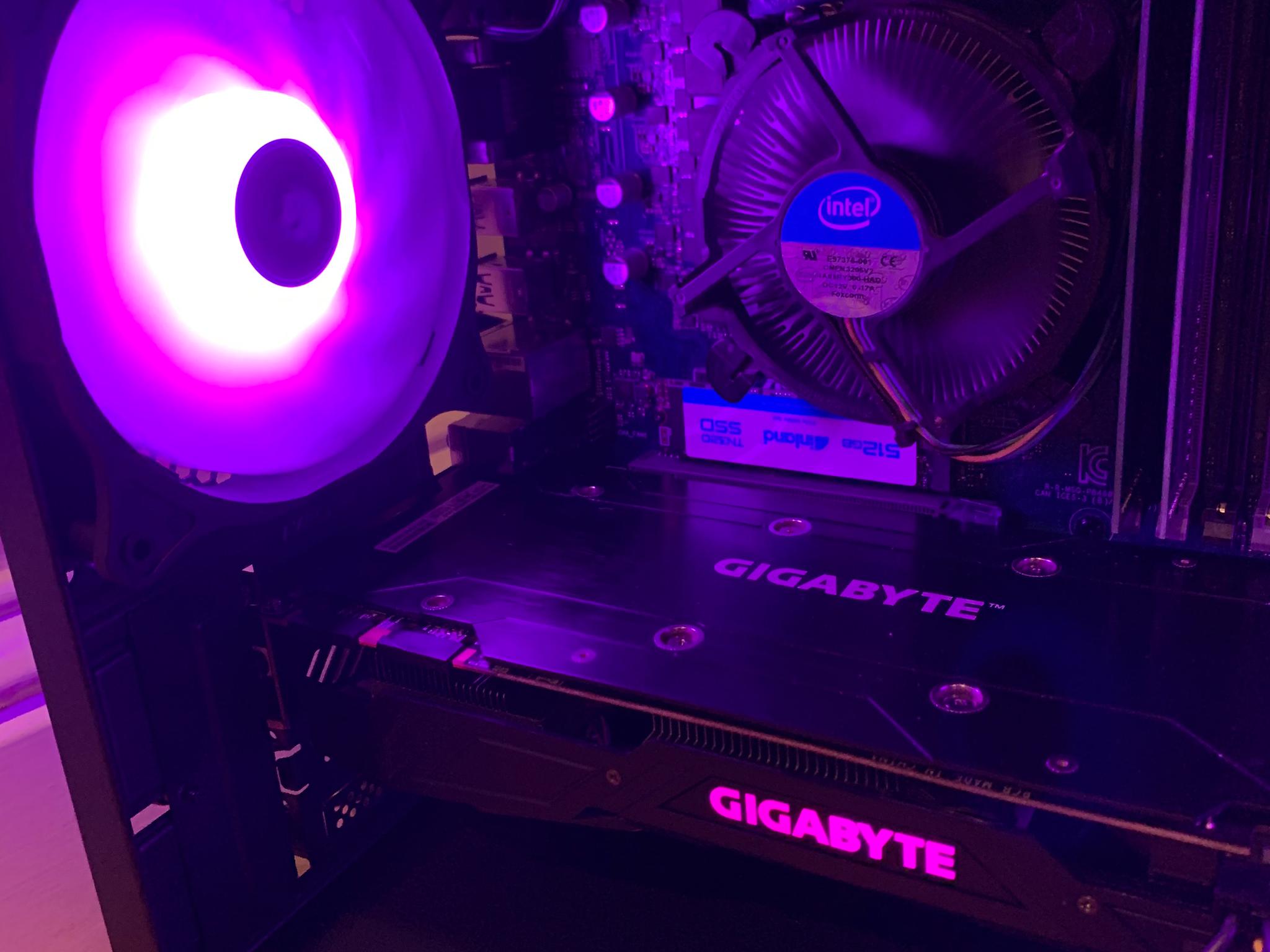 NVIDIA GTX 1070 10100f FORTNITE READY 16GB DDR4 500GB M.2 SSD ARGB LIGHTING WINDOWS 10
