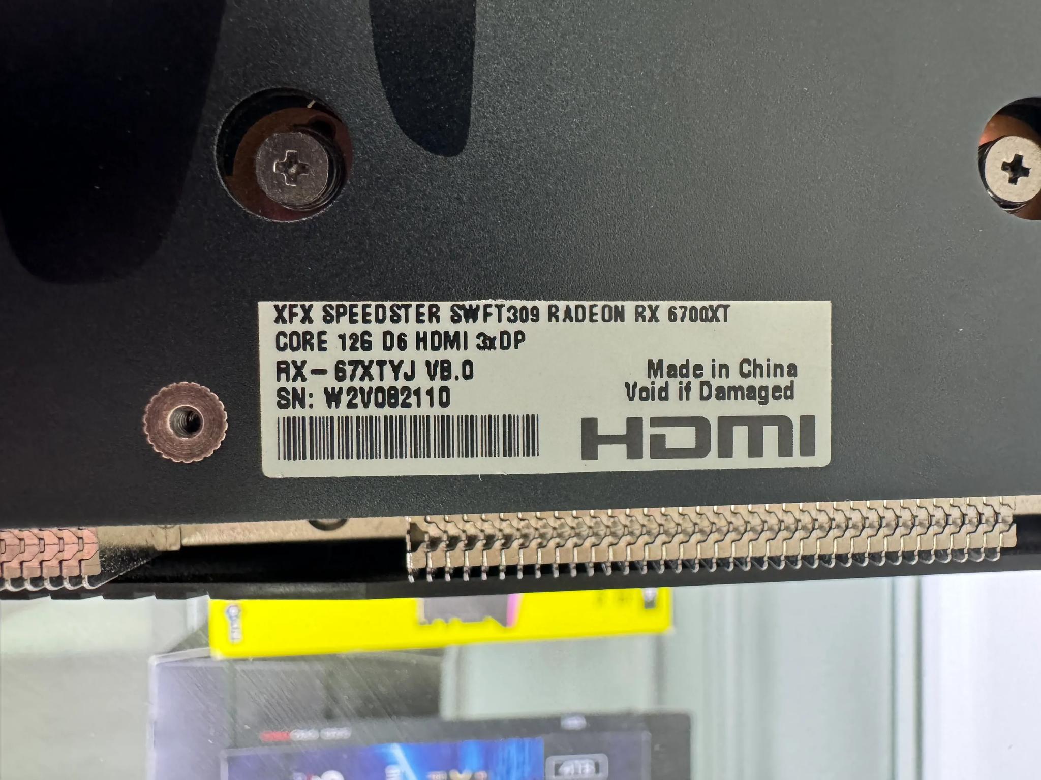 XFX SPEEDSTER SWFT 309 RADEON RX 6700 XT 12GB (Refurbished)