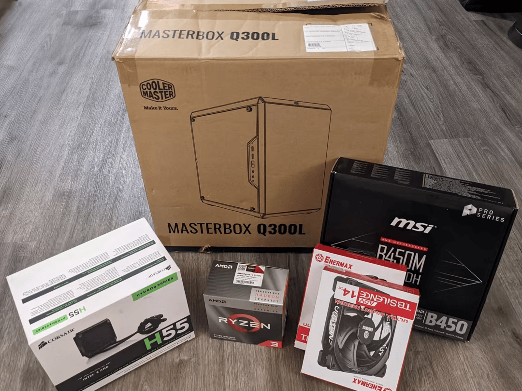 AMD Ryzen 3 3200g light gaming/office PC with Windows 10 and room to grow