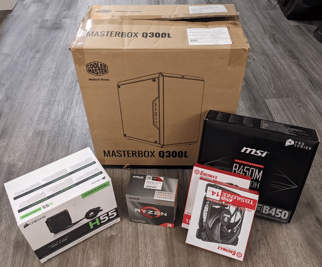 AMD Ryzen 3 3200g light gaming/office PC with Windows 10 and room to grow