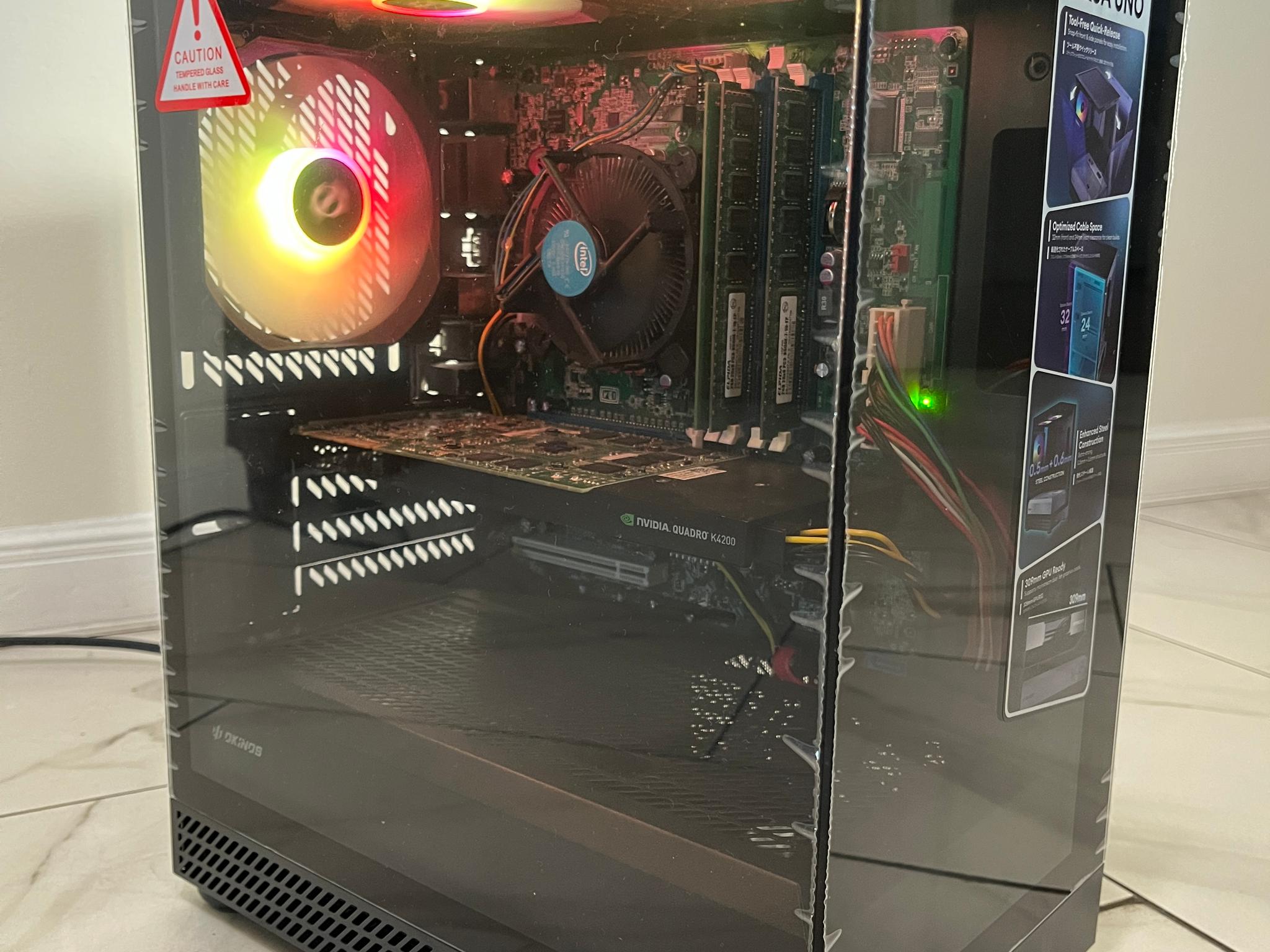 Super Budget Gaming PC - Intel i5-2320, NVIDIA 4GB GPU, 12GB RAM, 560GB Storage, w/ Wi-Fi & BT