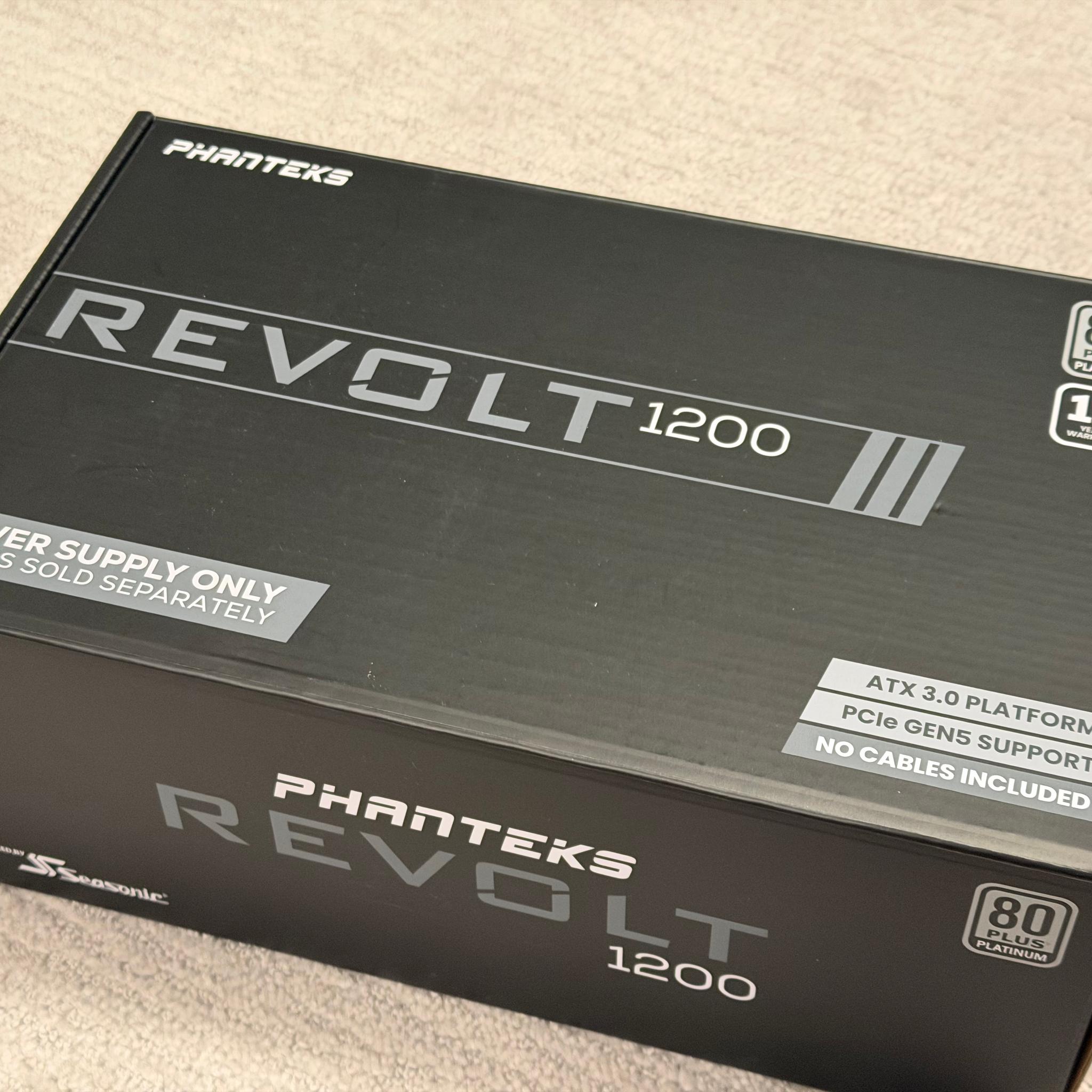Phanteks 1200w Platinum Power Supply PSU with Sleeved Cable Kit