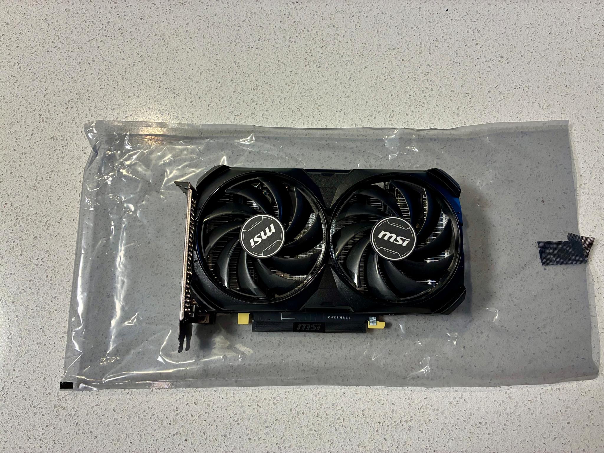 Like New! GeForce RTX 4060 TI VENTUS 2X BLACK 8G OC