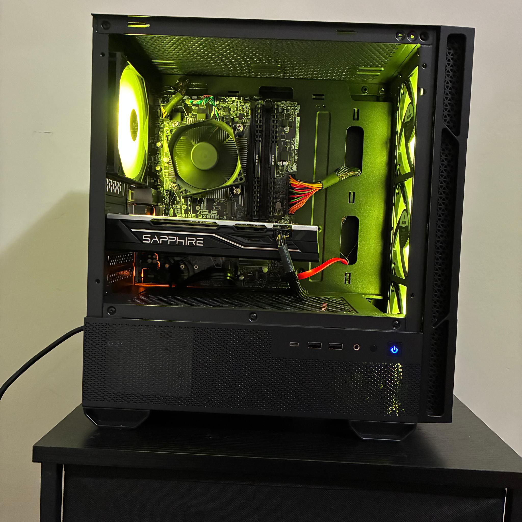 Budget Gaming PC | RX 580 8G | Intel i5-7400 | 1TB Storage | 16GB Ram | 500w PSU
