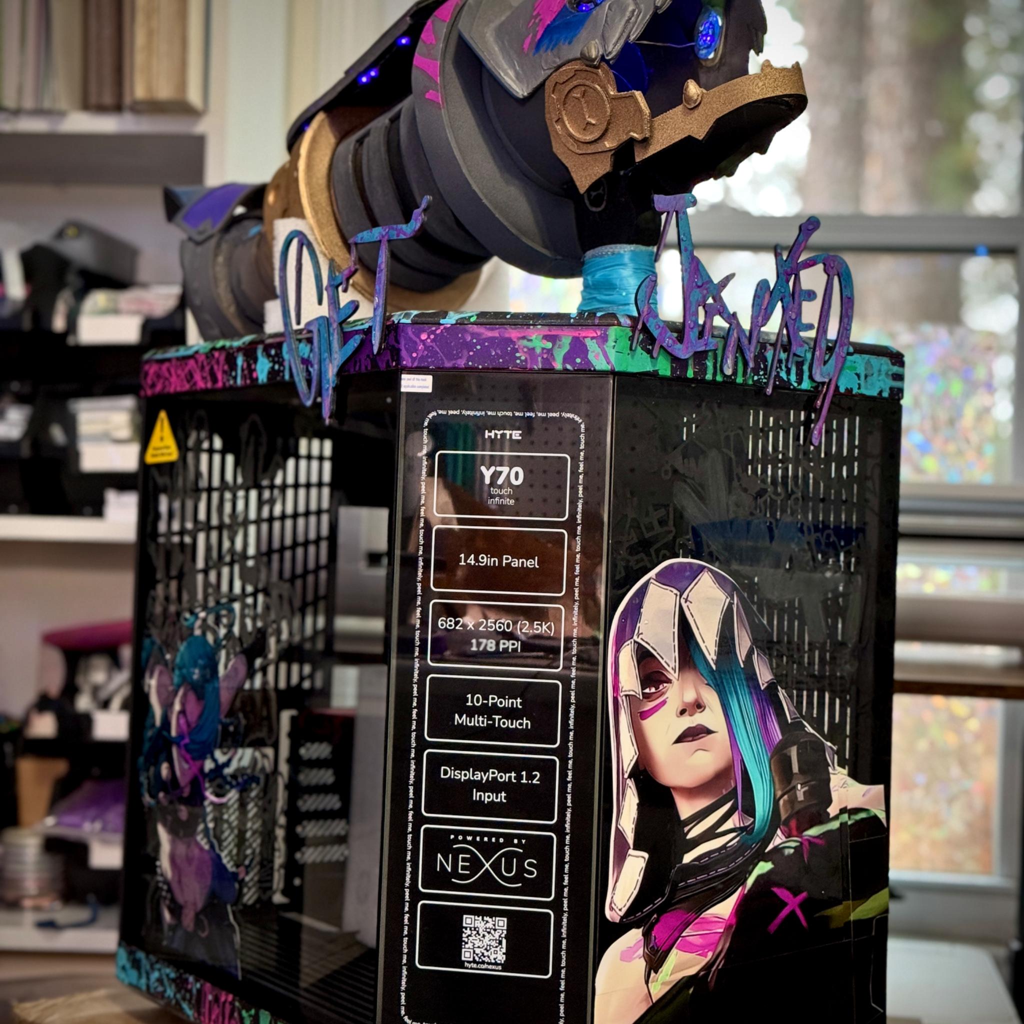 Custom PC Case - Jinx Arcane - DIY Package (Stickers/Digital File) - NOW AVAIL!