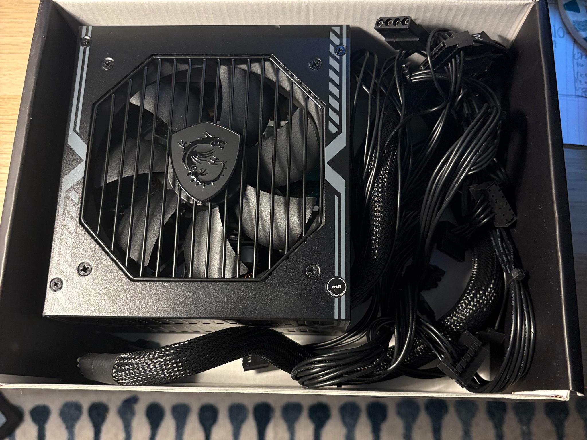 USED - MSI MAG A550BN Non-Module 80+ Certified PSU - LIKE NEW