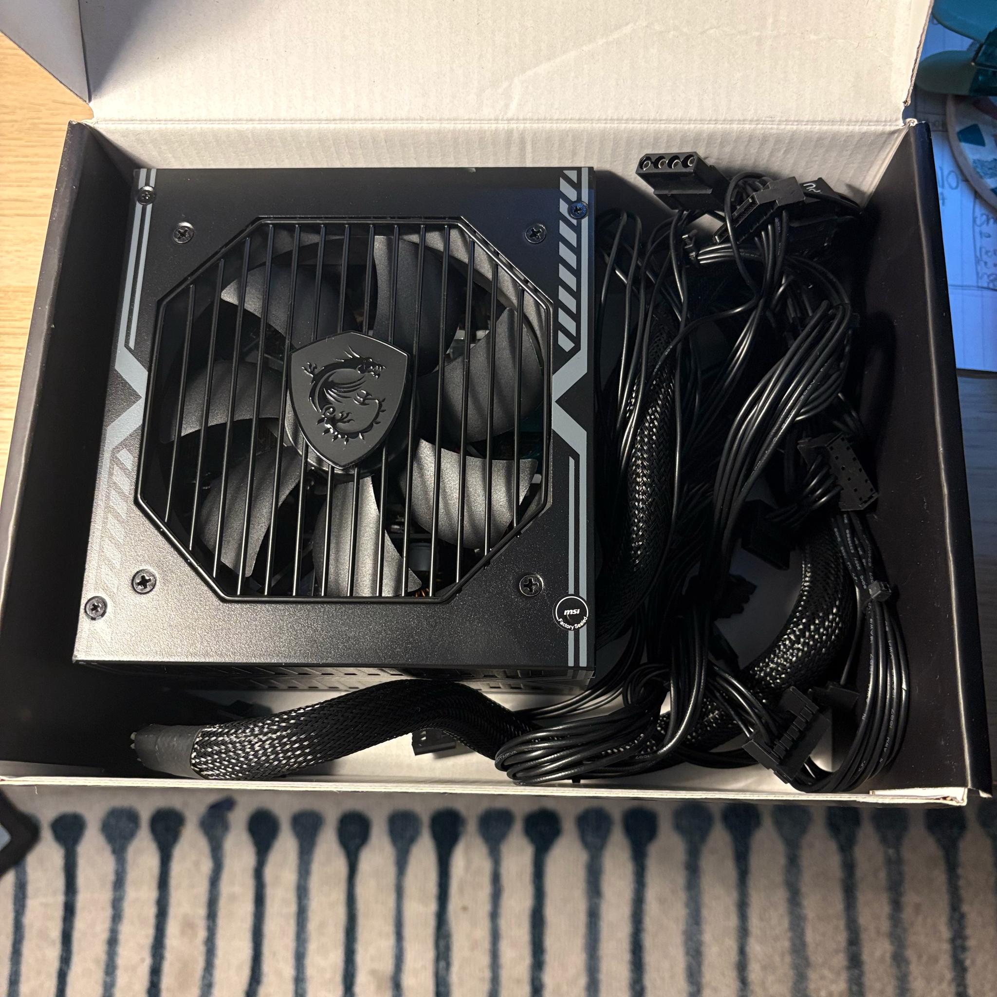 USED - MSI MAG A550BN Non-Module 80+ Certified PSU - LIKE NEW