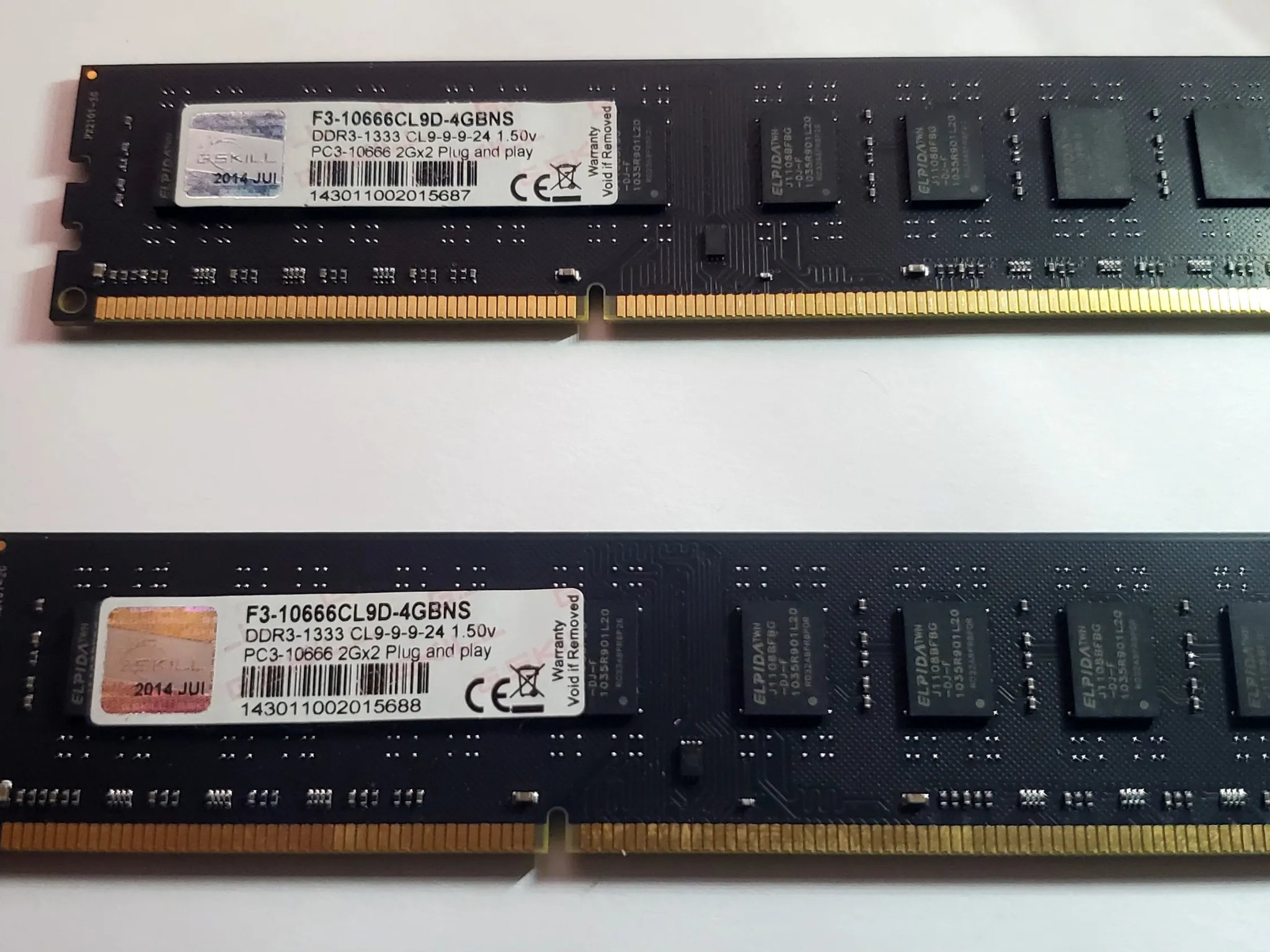 G. Skill 4GB (2x2GB) GDDR3 1333MHz PC3-10666 CL9 Plug and Play RAM