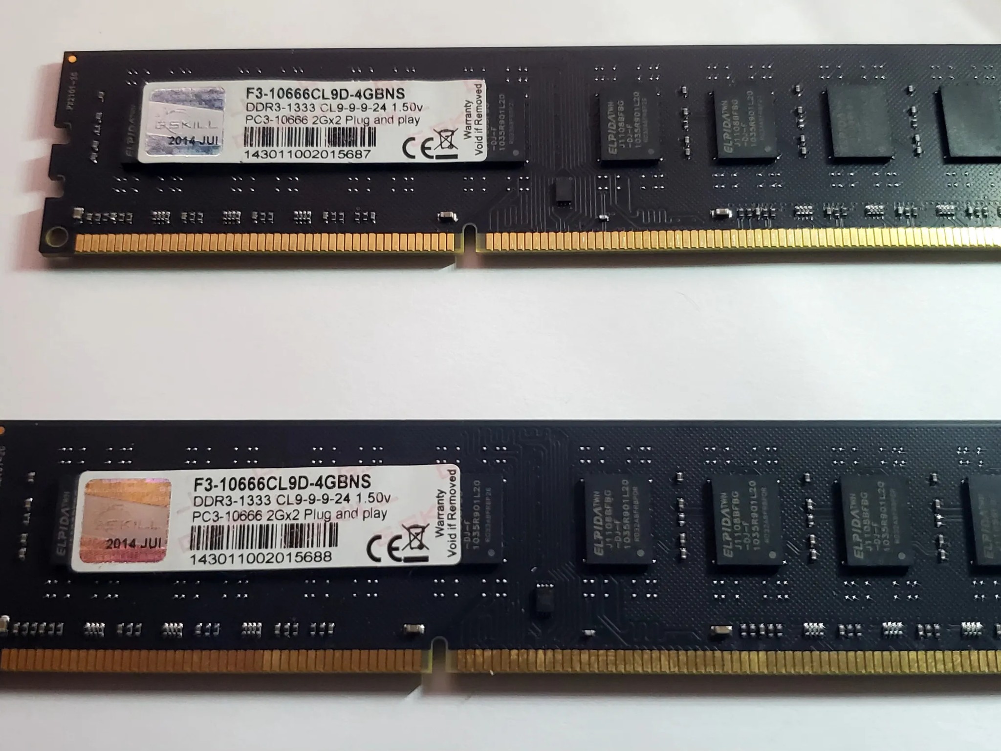 G. Skill 4GB (2x2GB) GDDR3 1333MHz PC3-10666 CL9 Plug and Play RAM