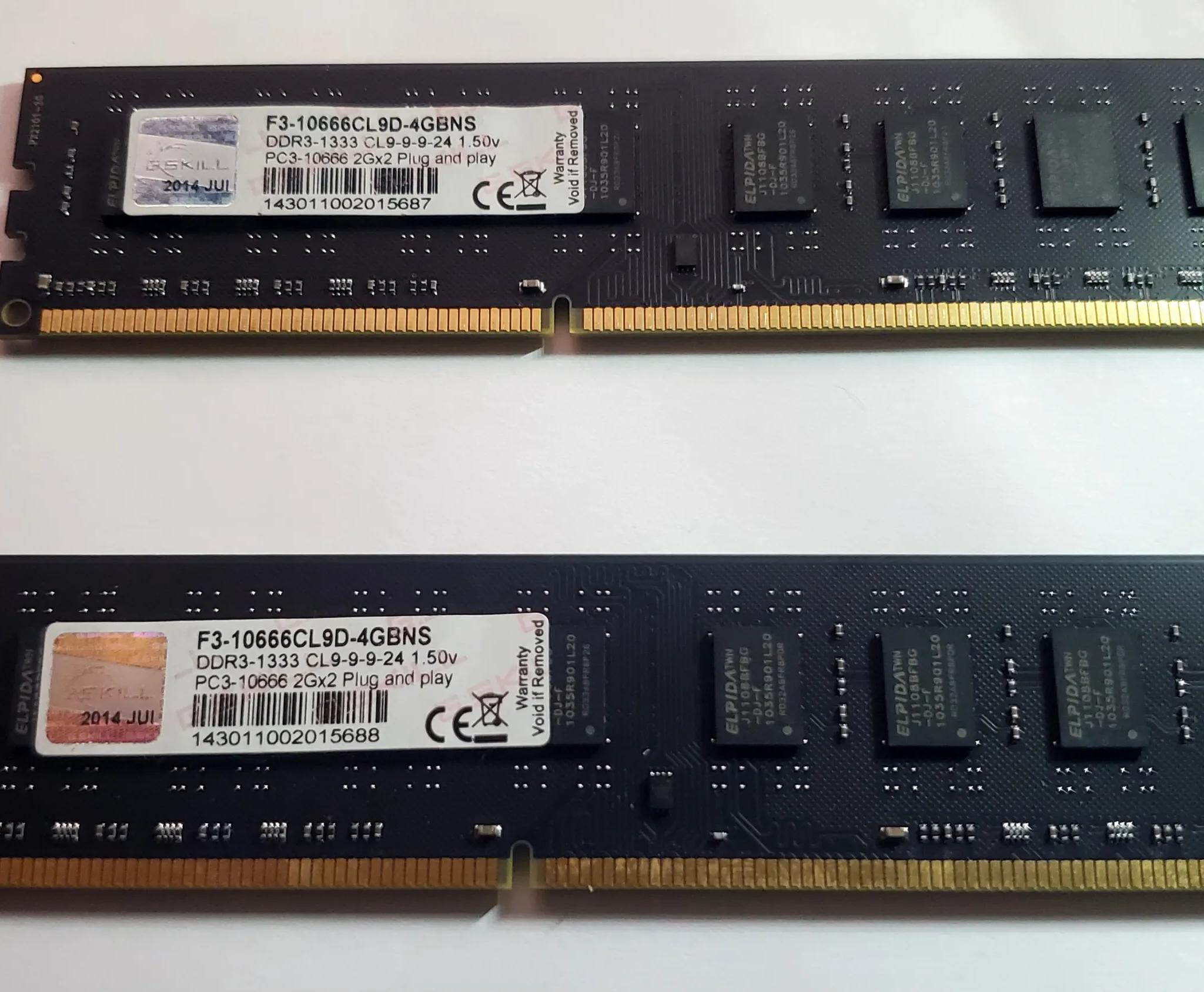 G. Skill 4GB (2x2GB) GDDR3 1333MHz PC3-10666 CL9 Plug and Play RAM