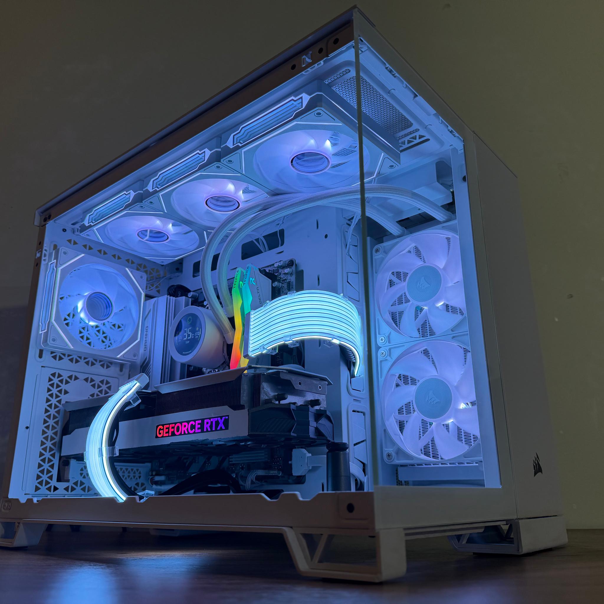 ❄️Corsair Glacier Prime: RTX 4070 Ti • Ryzen 9600X • DDR5 • All-White RGB Build