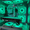 Liquid cooled Arctic Rig Ryzen 5 / 32GB DDR4 / 1TB SSD / RTX 3060 ti