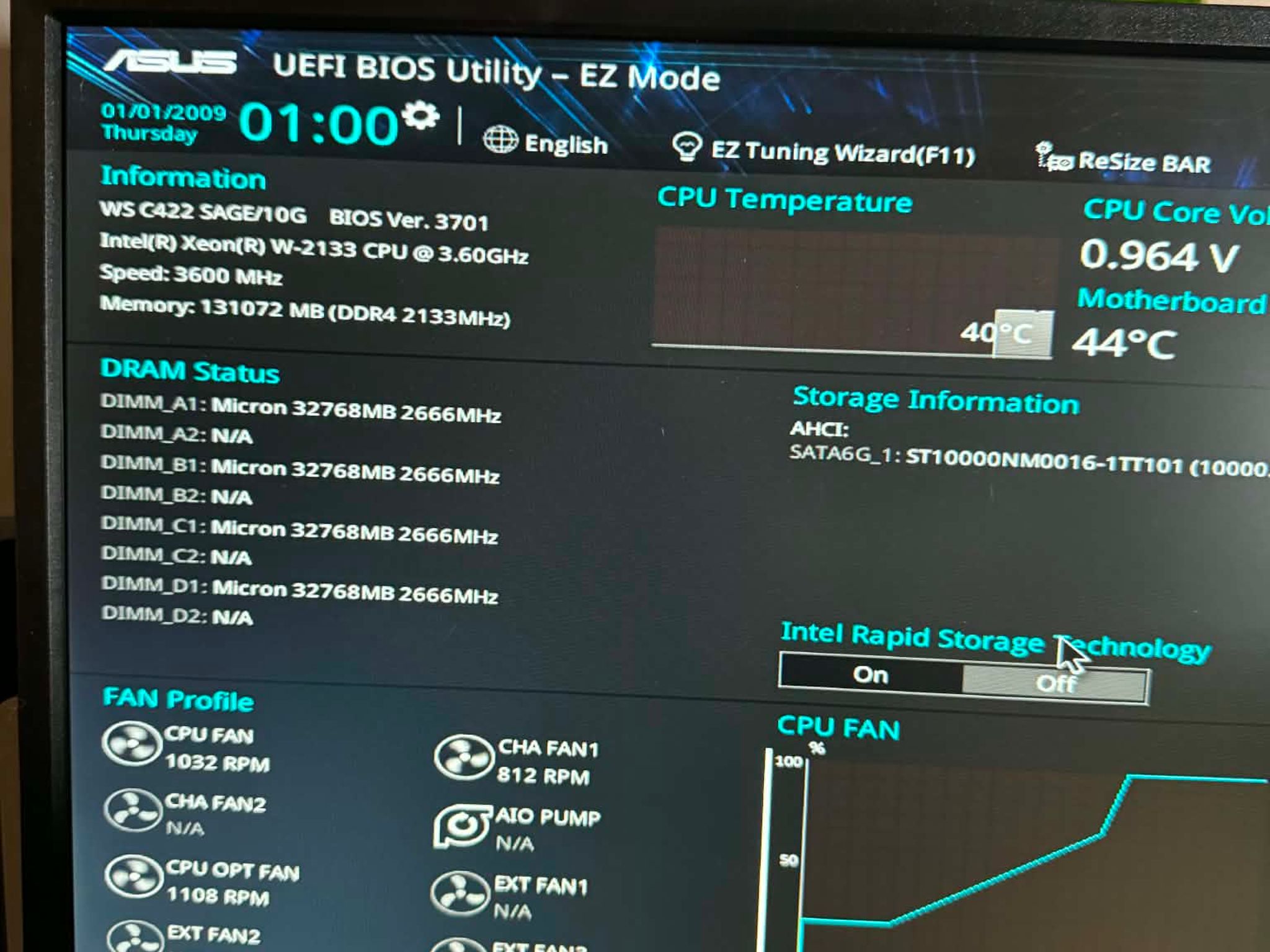 ASUS WS C422 SAGE/10G Server Motherboard LGA2066 DDR4 Motherboard & Serverboard