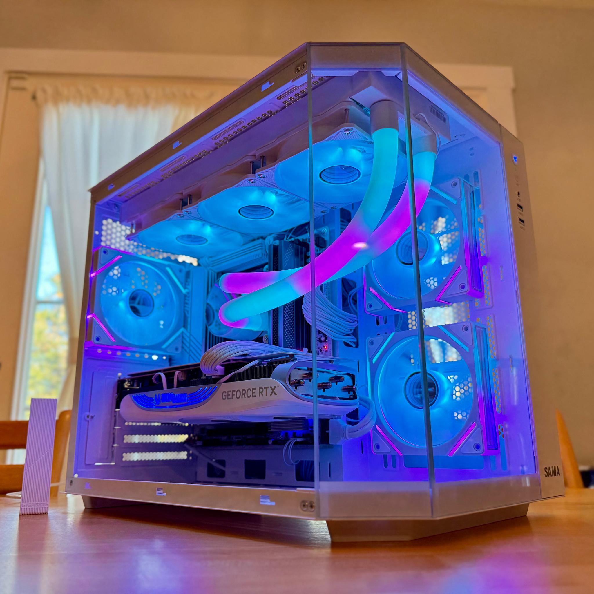 ⚪️▫️⬜️| RTX 4080 16gb, Ryzen 9800x3d, 48gb 6800cl34, 2tb SSD, ARGB WiFi Equipped Streamer Gaming PC!