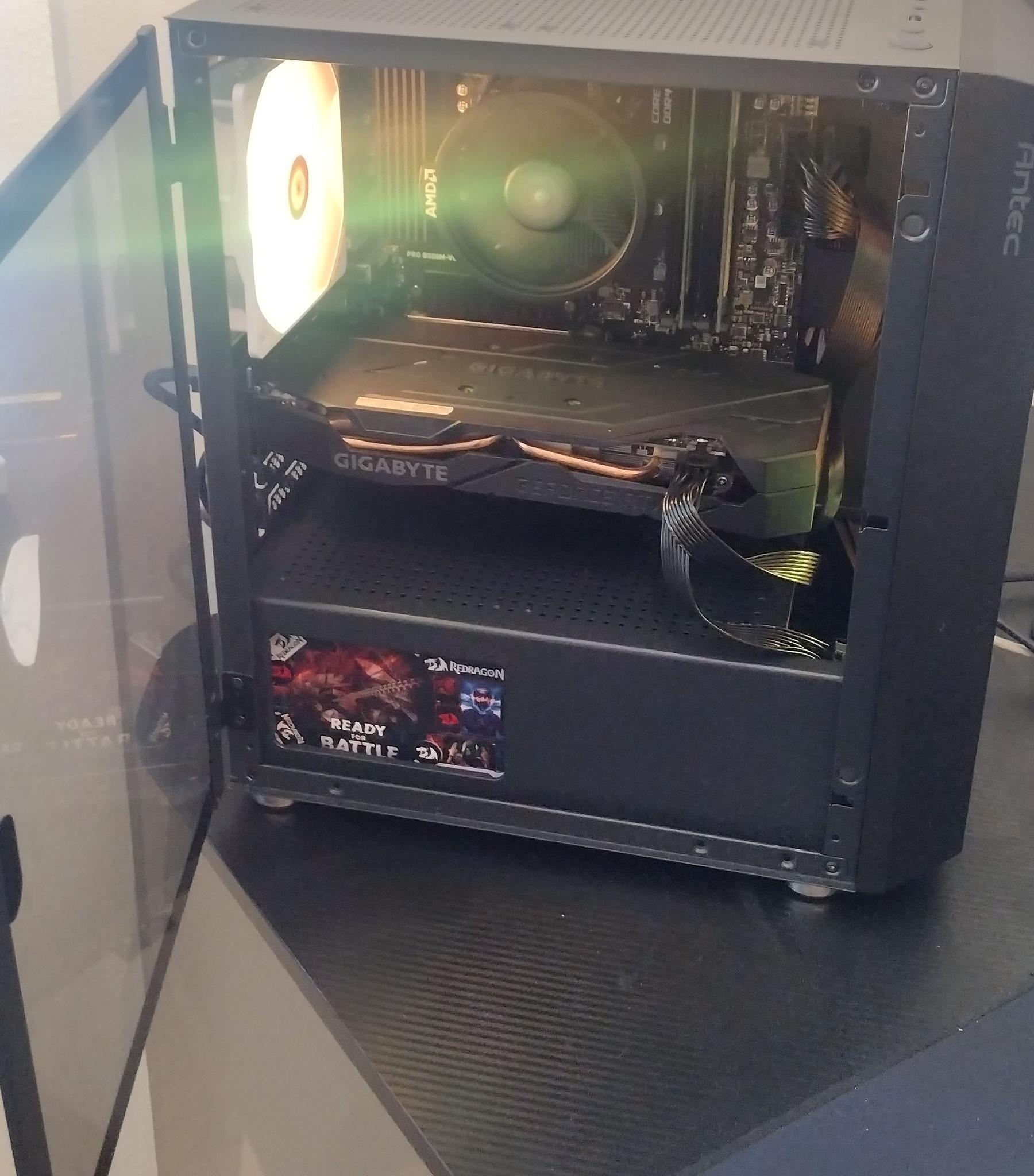 RTX 2060 SUPER (8GB VRAM), RYZEN 5 5500, 16GB RAM (3200MHz), Bluetooth, Wi-Fi, Budget Gaming PC