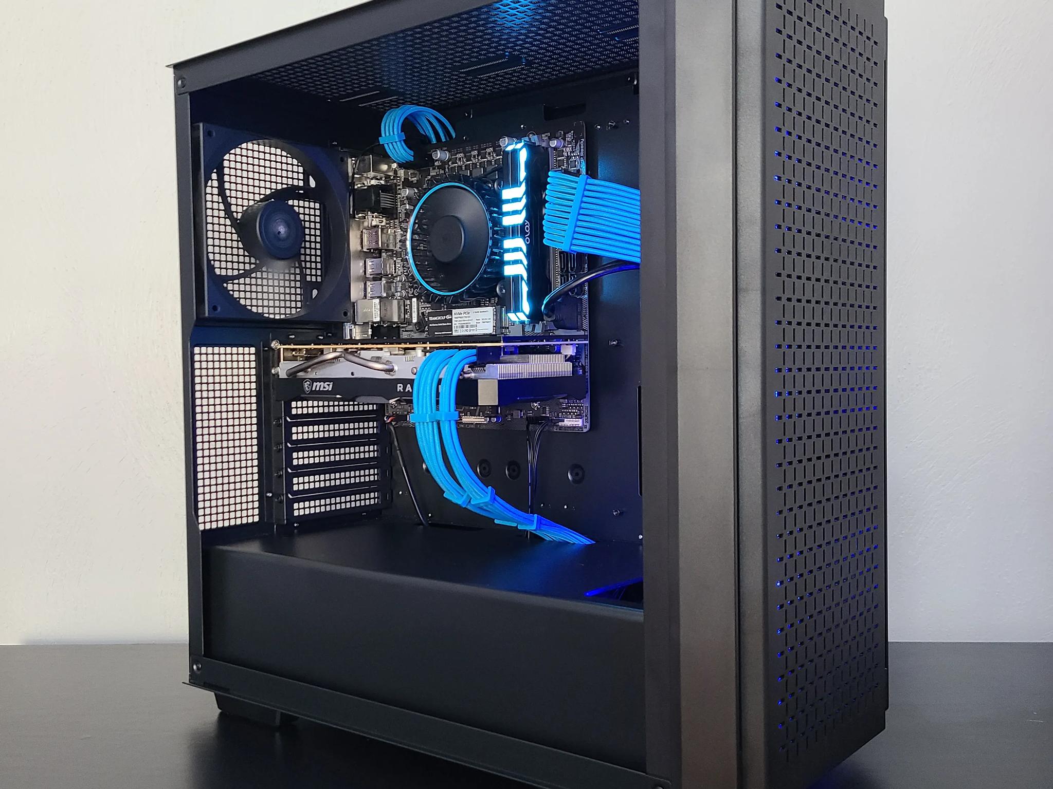 🔵⚫ Azure Abyss 🔵⚫ Radeon 5700 XT + i3-12100f