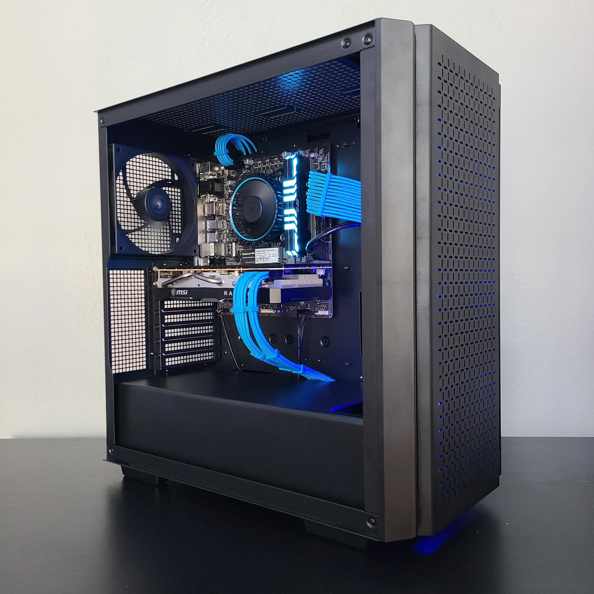 🔵⚫ Azure Abyss 🔵⚫ Radeon 5700 XT + i3-12100f