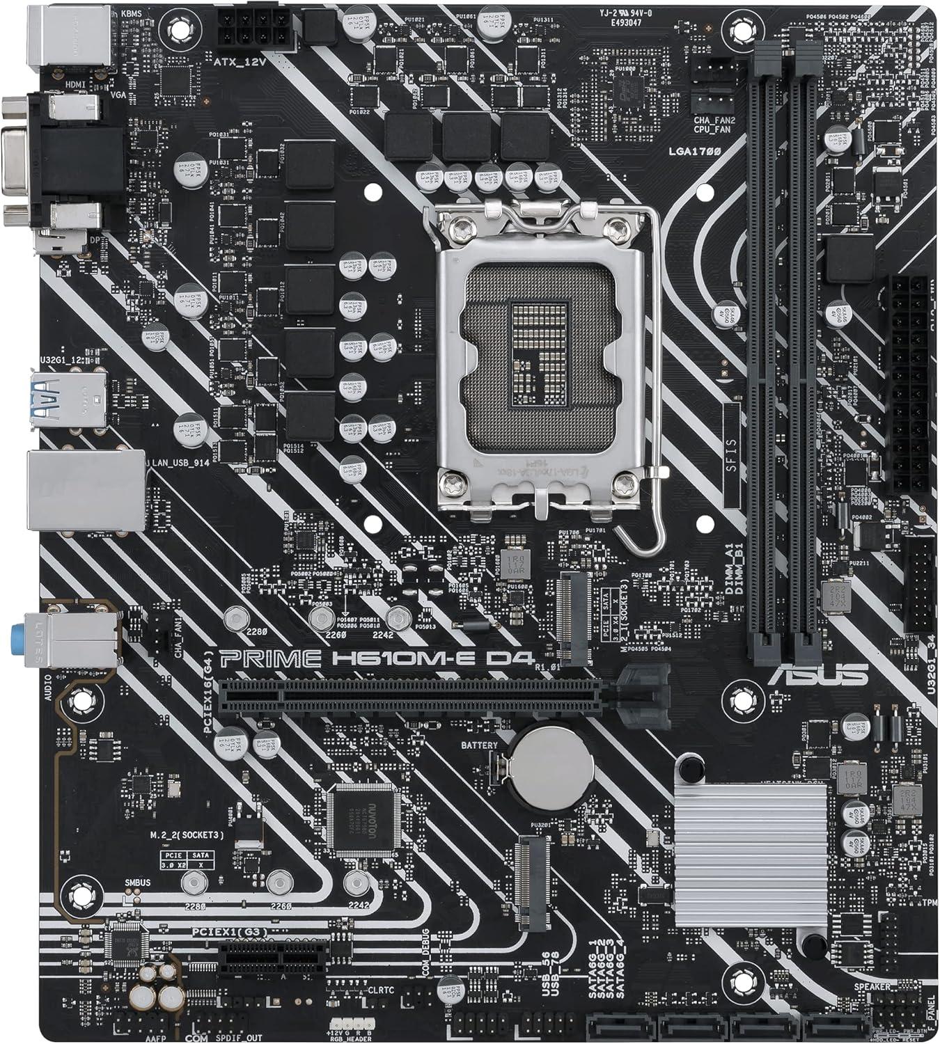 H610M-E mATX LGA1700 Motherboard ASUS Prime