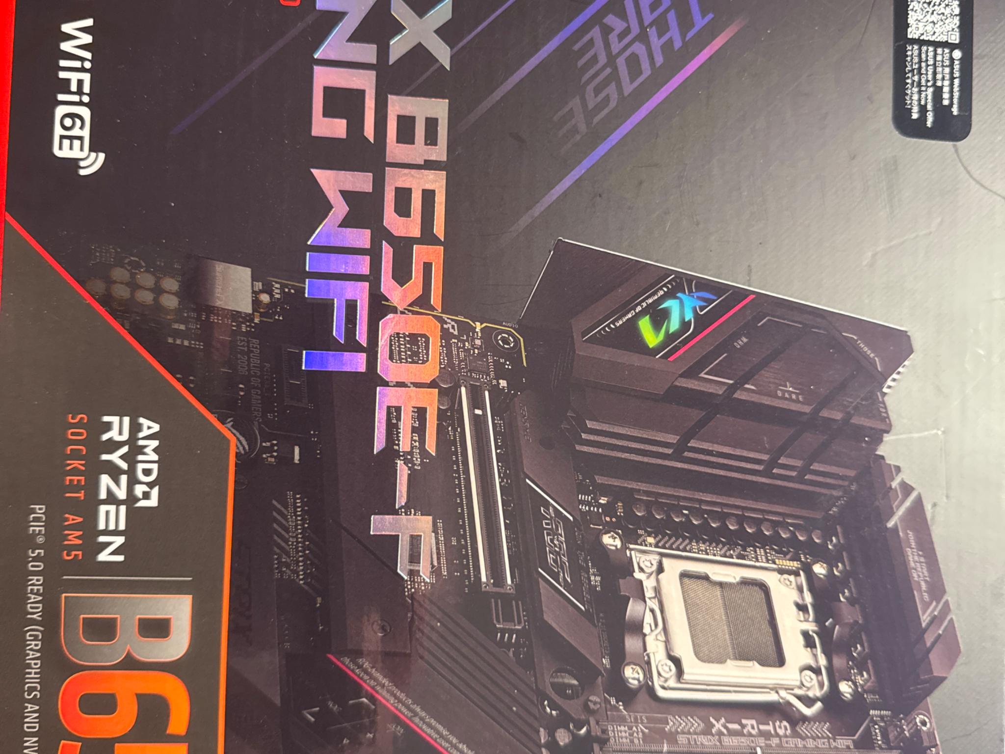 ASUS Rog Strix B650E-F Gaming WiFi Less than 6 months old. Like New Original packaging/accessories